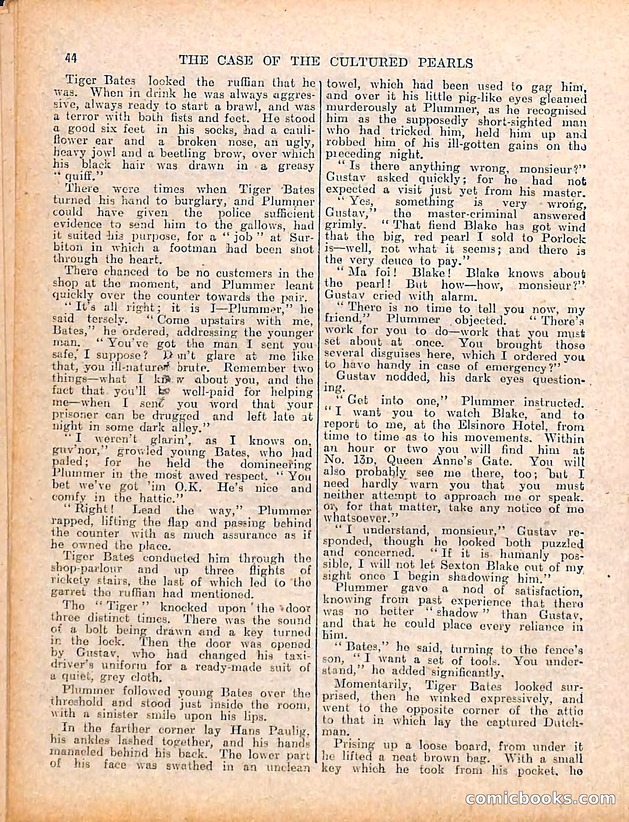 The Sexton Blake Library #208: The Case of the Cultured Pearls — page 46 of 68