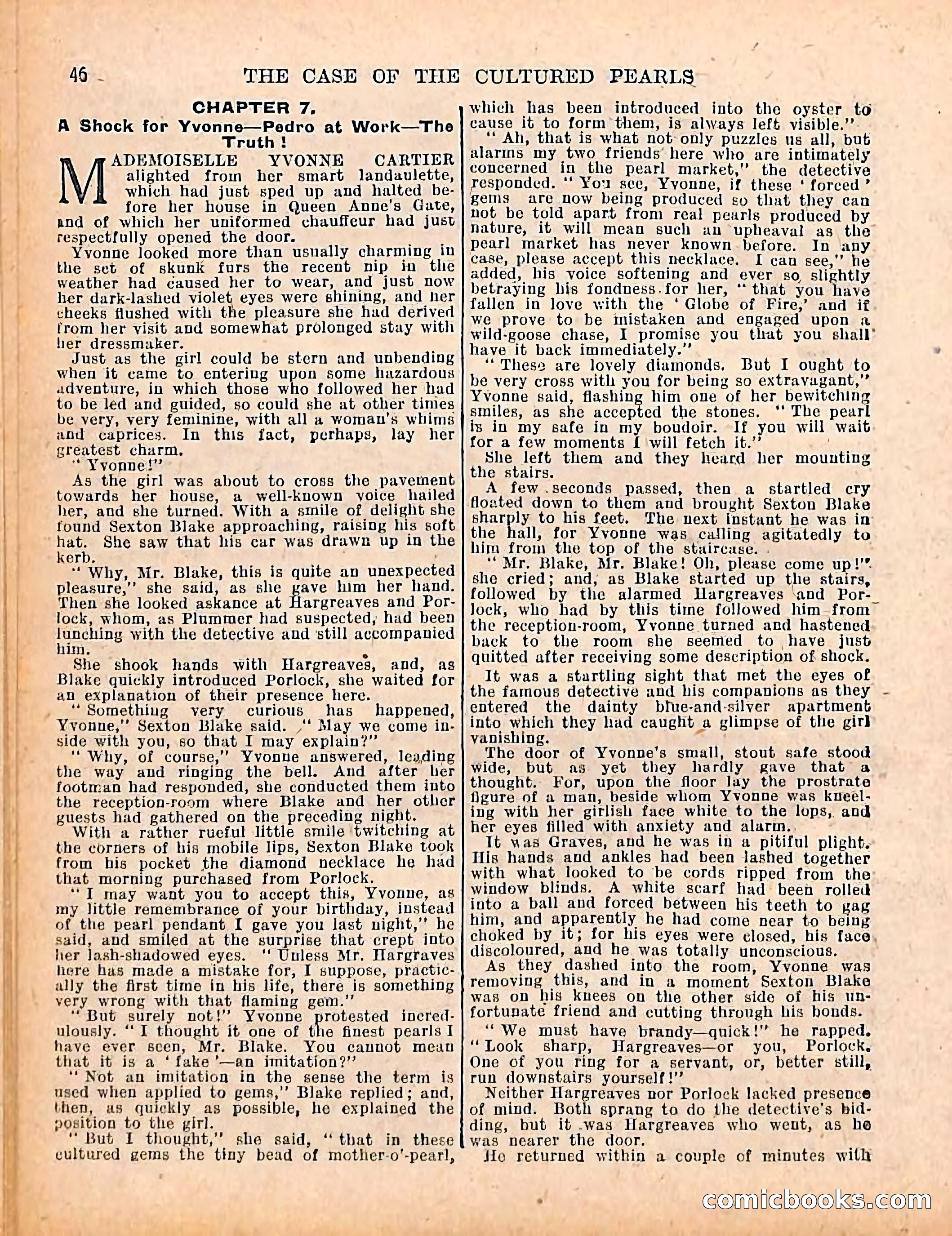 The Sexton Blake Library #208: The Case of the Cultured Pearls — page 48 of 68