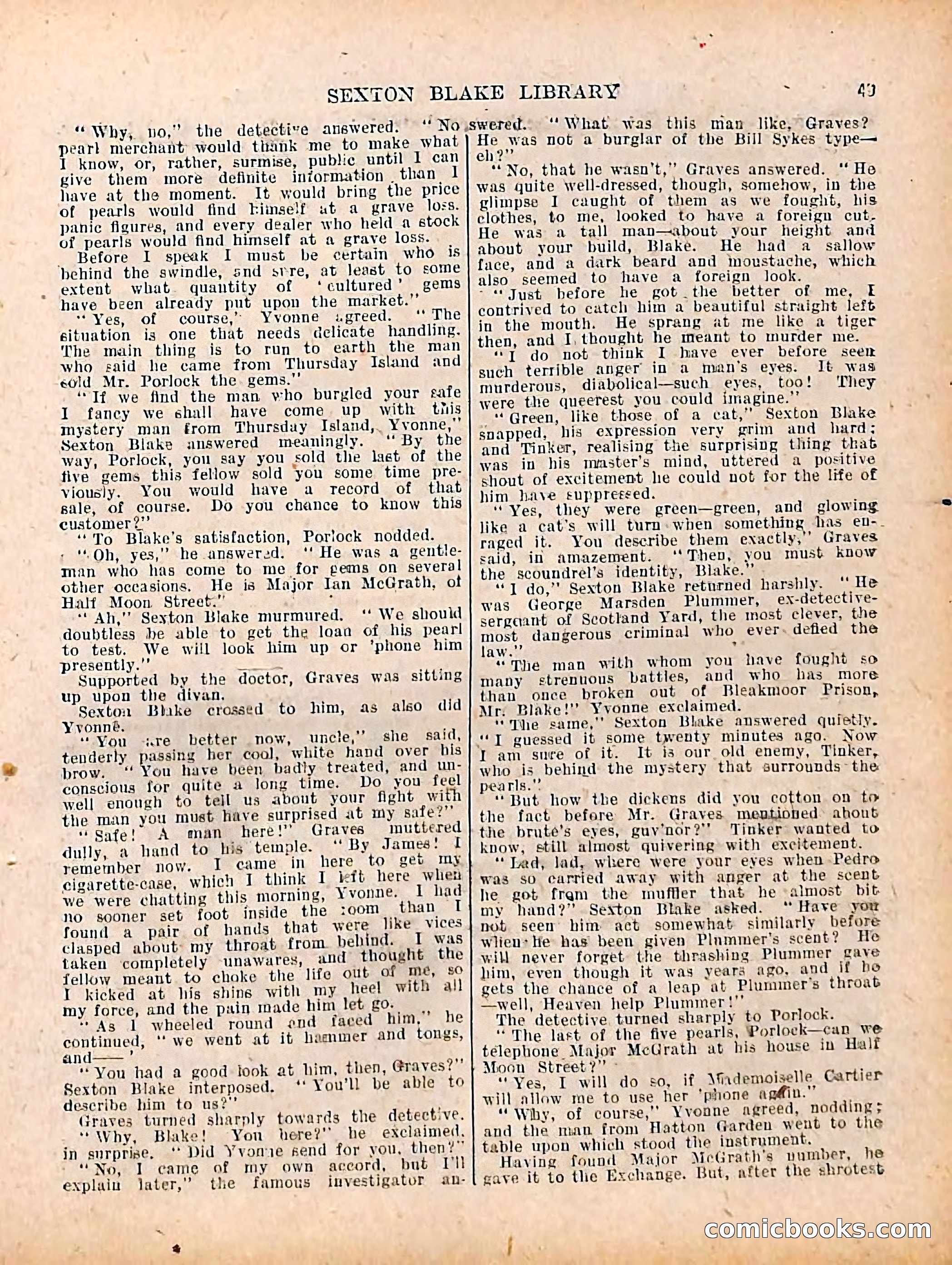 The Sexton Blake Library #208: The Case of the Cultured Pearls — page 51 of 68