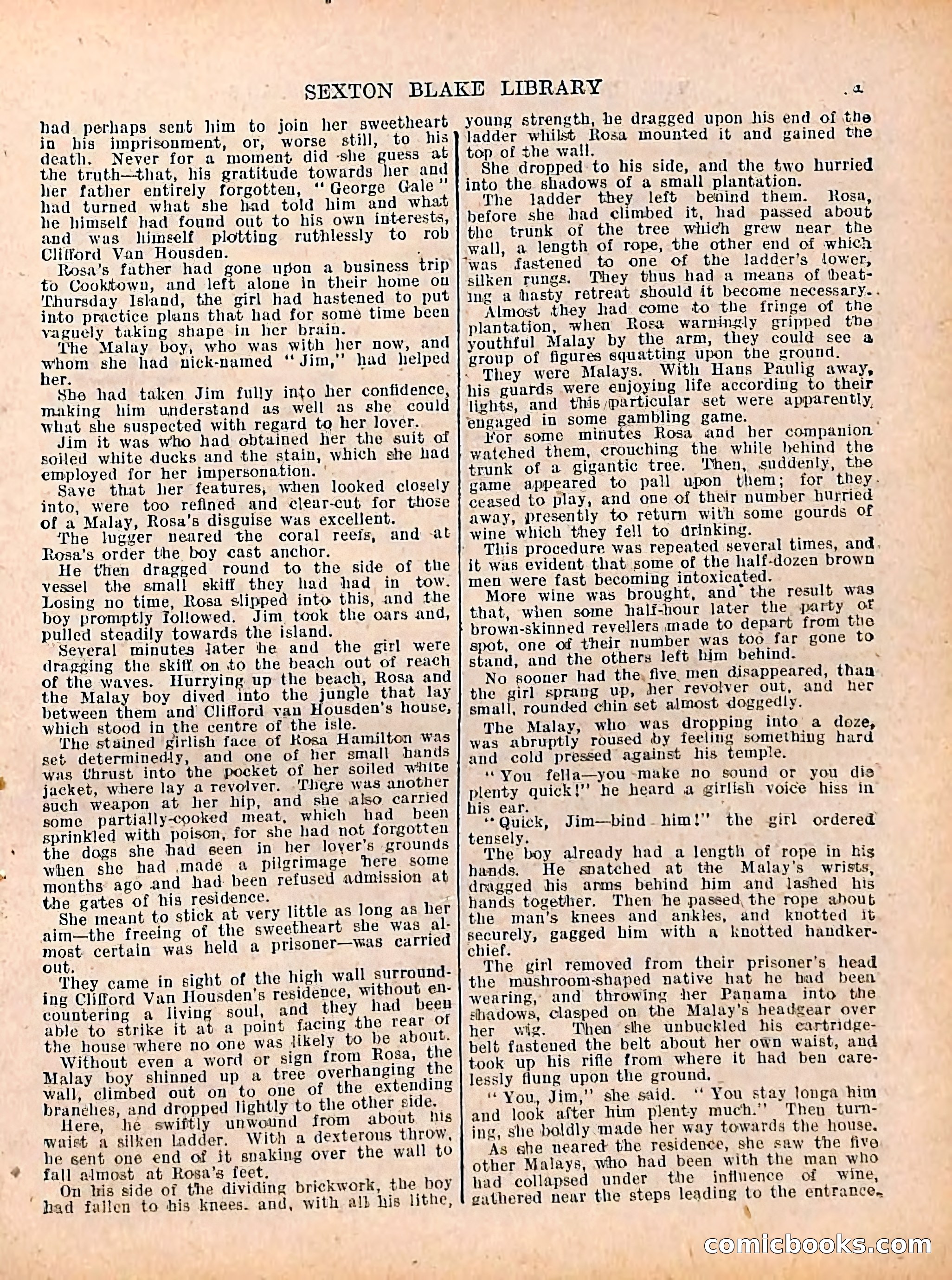 The Sexton Blake Library #208: The Case of the Cultured Pearls — page 53 of 68