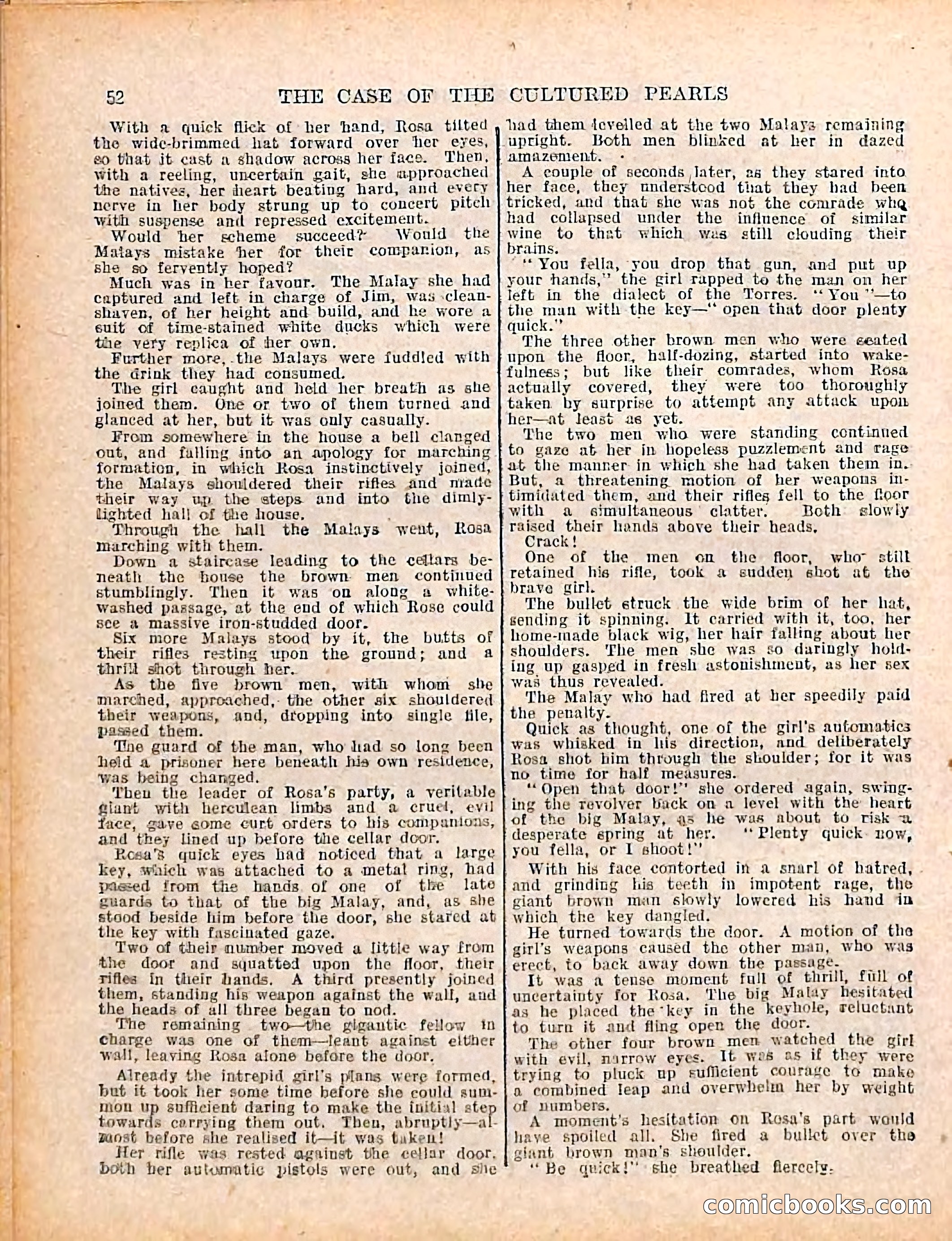 The Sexton Blake Library #208: The Case of the Cultured Pearls — page 54 of 68