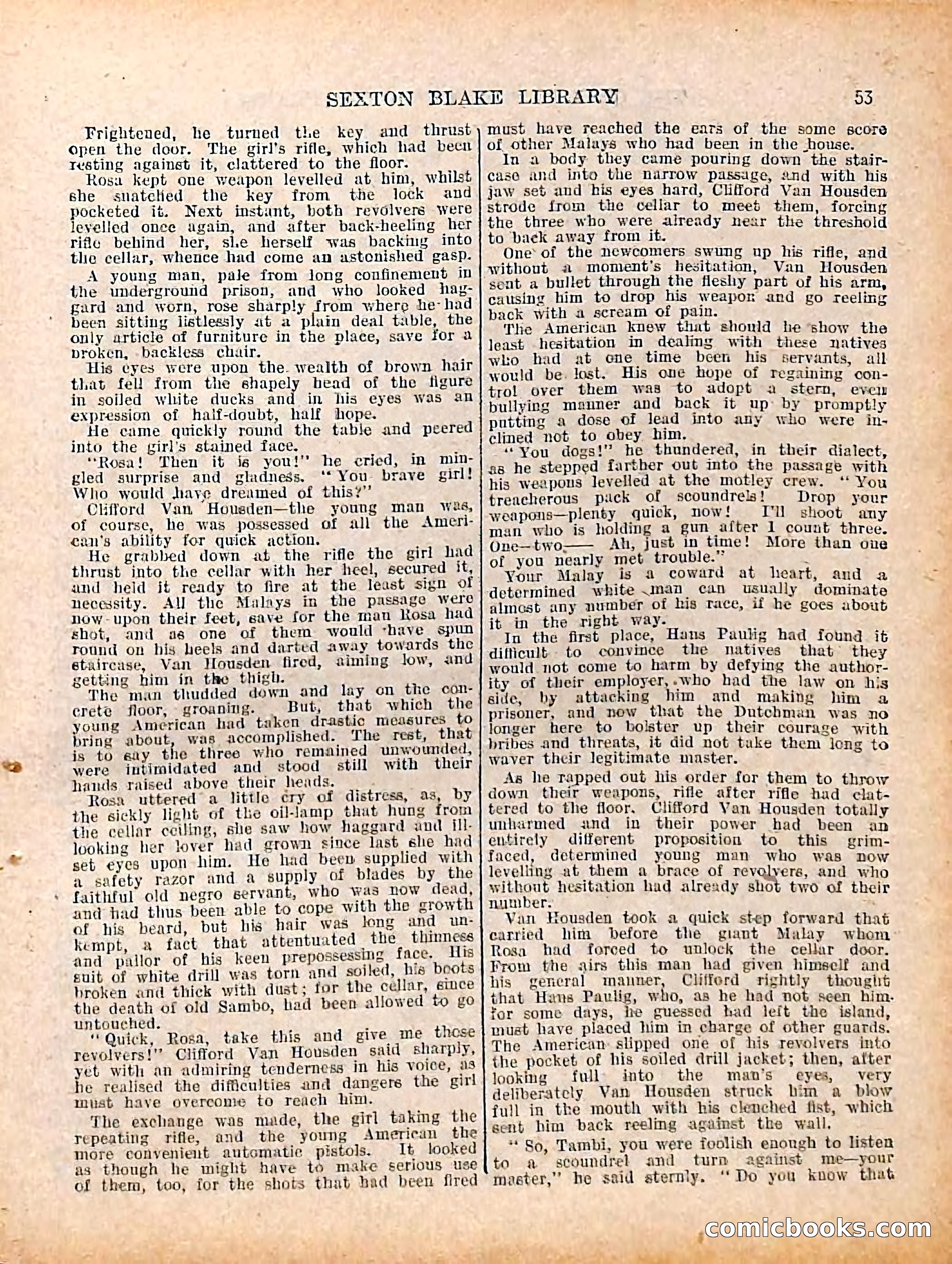 The Sexton Blake Library #208: The Case of the Cultured Pearls — page 55 of 68
