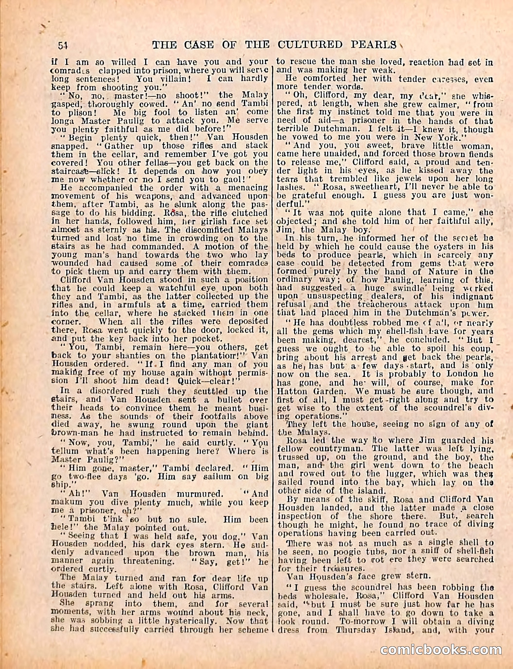 The Sexton Blake Library #208: The Case of the Cultured Pearls — page 56 of 68