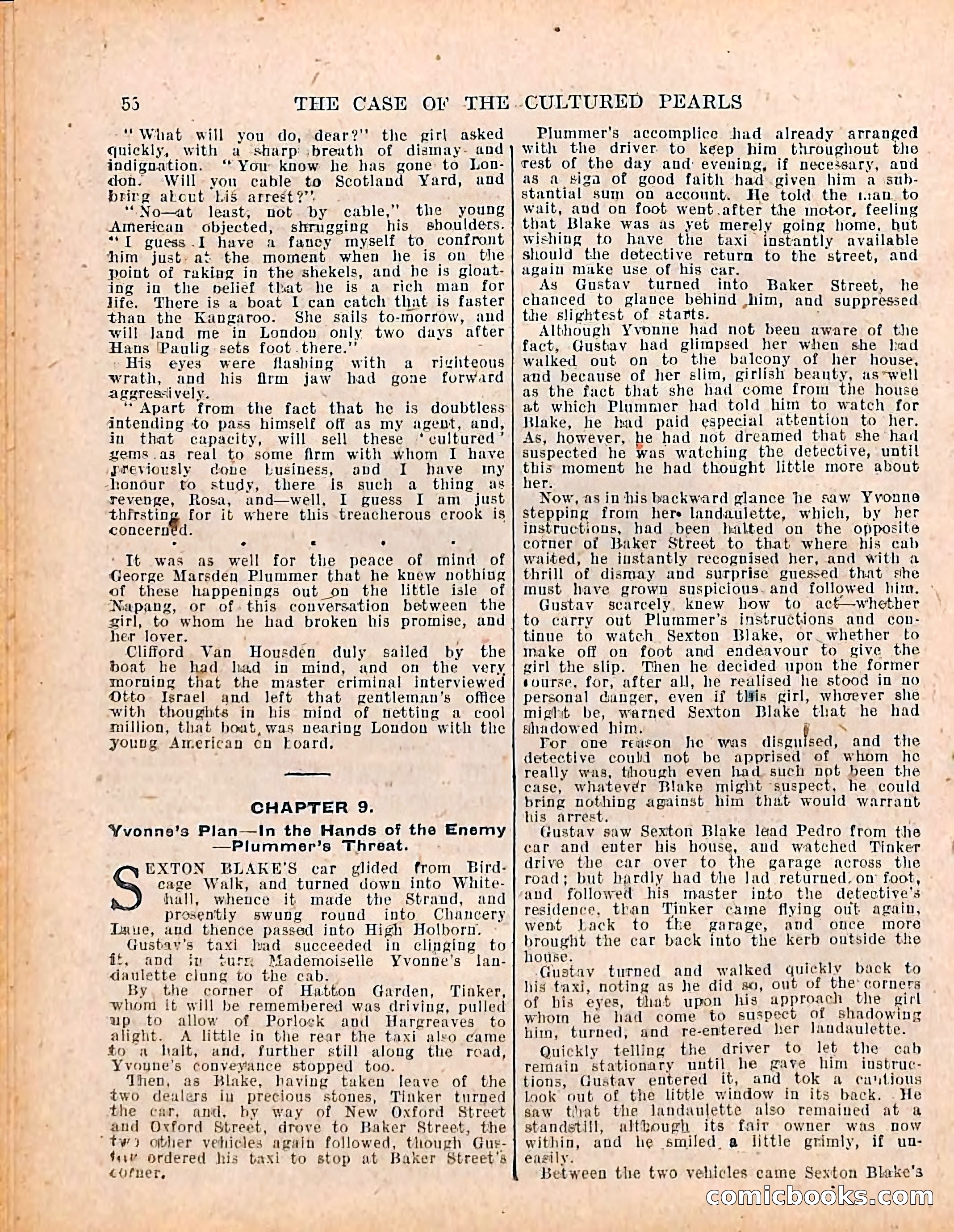 The Sexton Blake Library #208: The Case of the Cultured Pearls — page 58 of 68