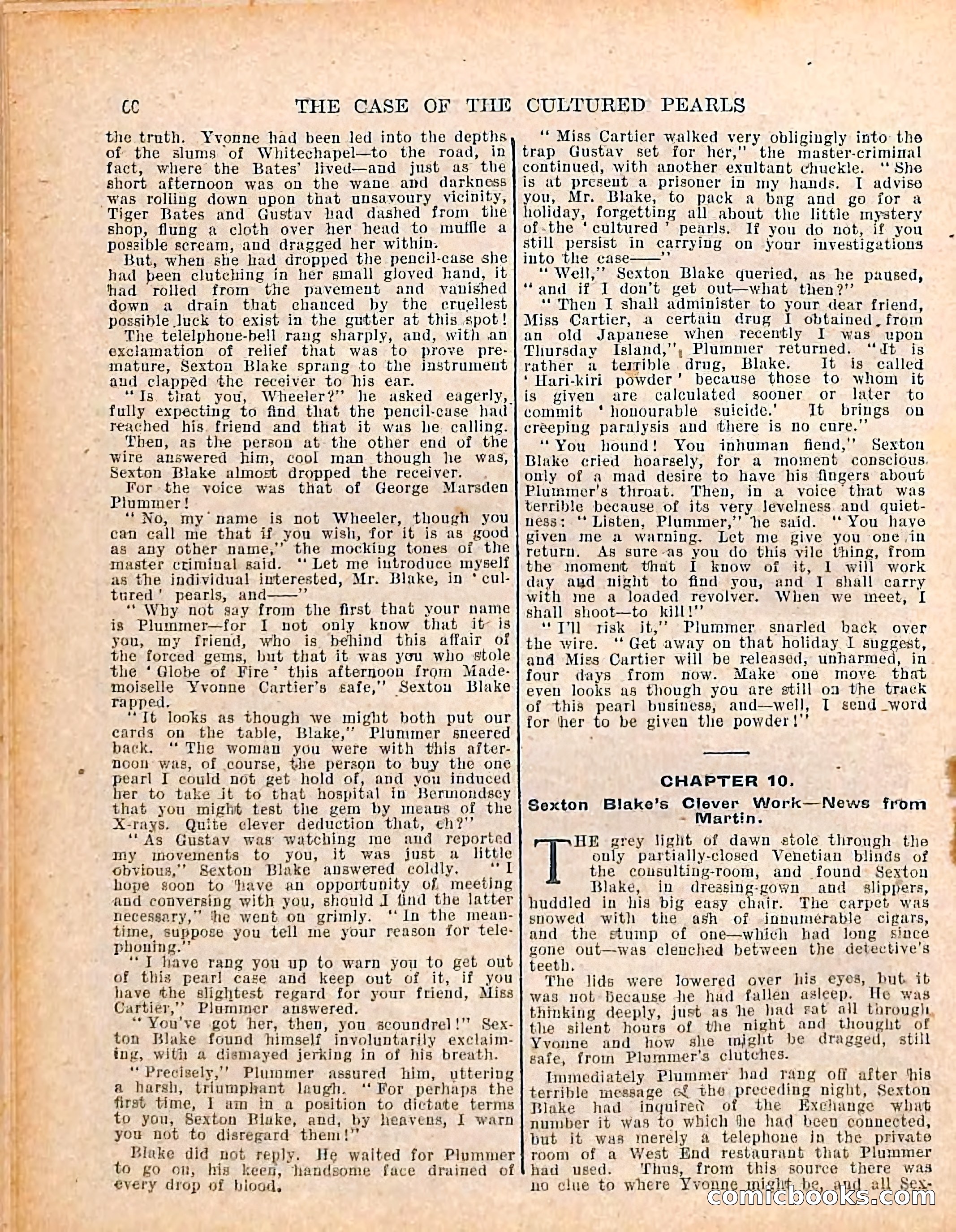 The Sexton Blake Library #208: The Case of the Cultured Pearls — page 62 of 68