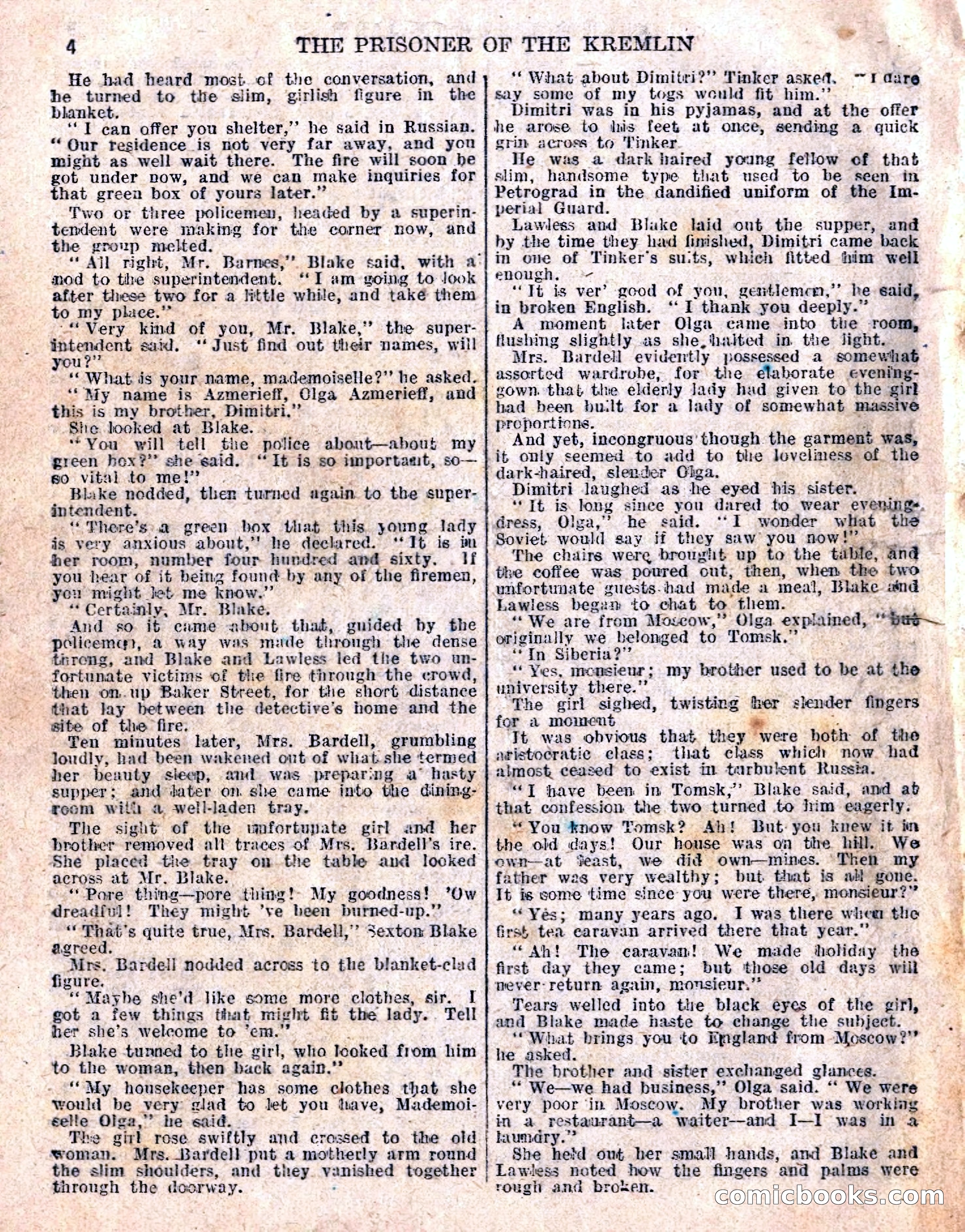 The Sexton Blake Library No. 236: The Prisoner of the Kremlin — page 6 of 68