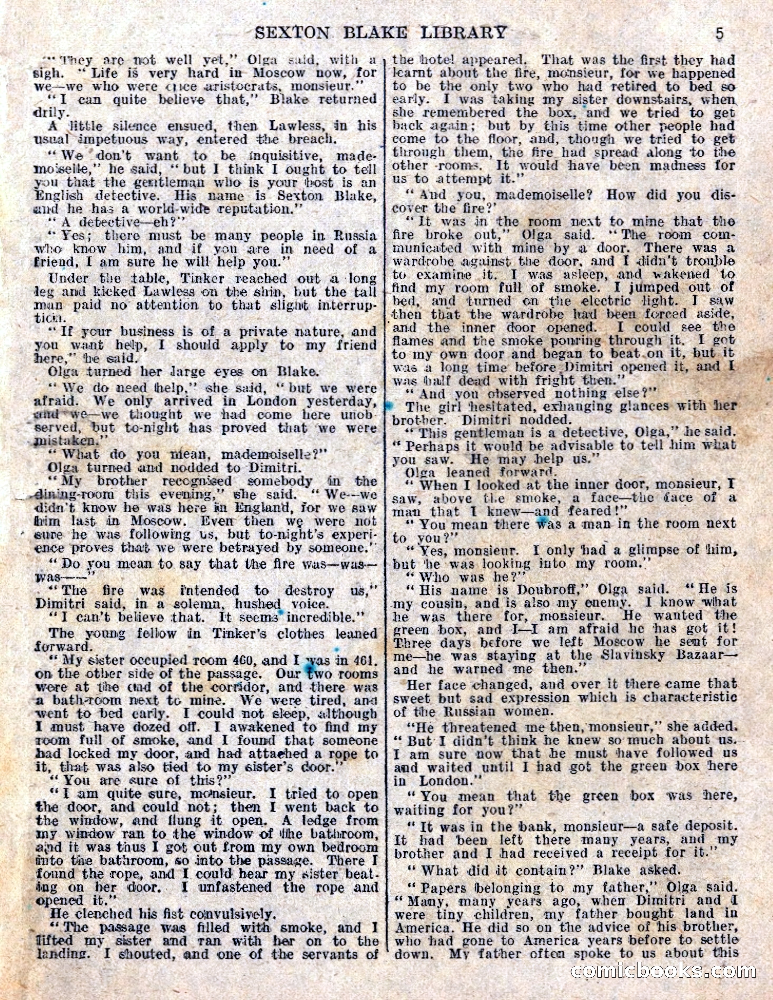 The Sexton Blake Library No. 236: The Prisoner of the Kremlin — page 7 of 68
