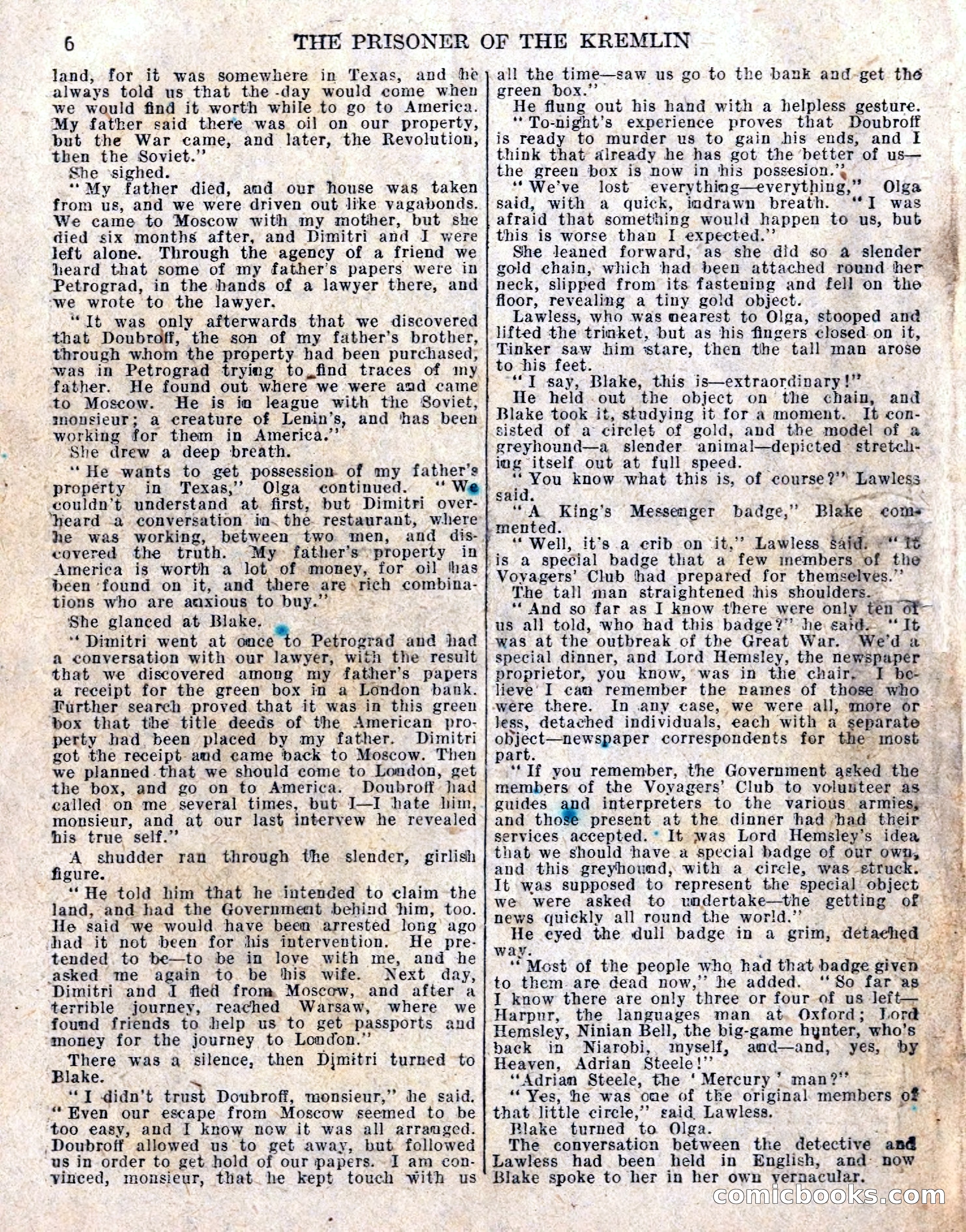 The Sexton Blake Library No. 236: The Prisoner of the Kremlin — page 8 of 68