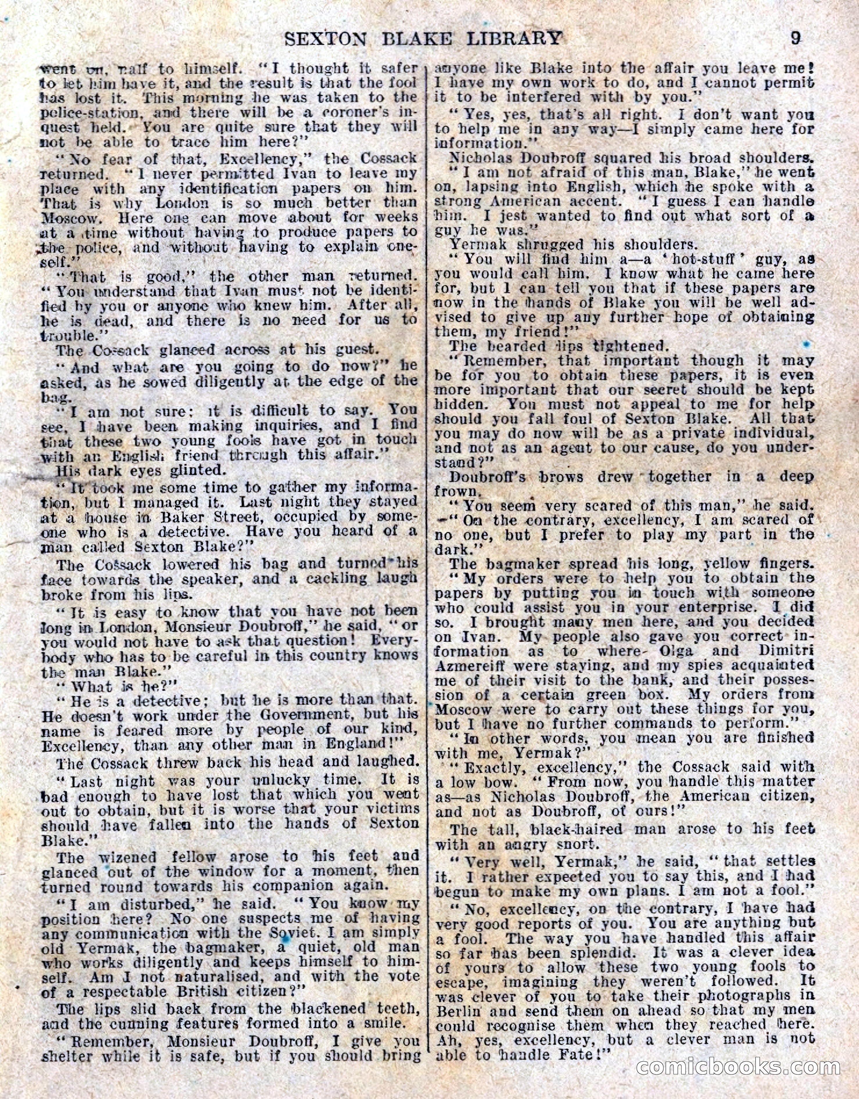 The Sexton Blake Library No. 236: The Prisoner of the Kremlin — page 11 of 68