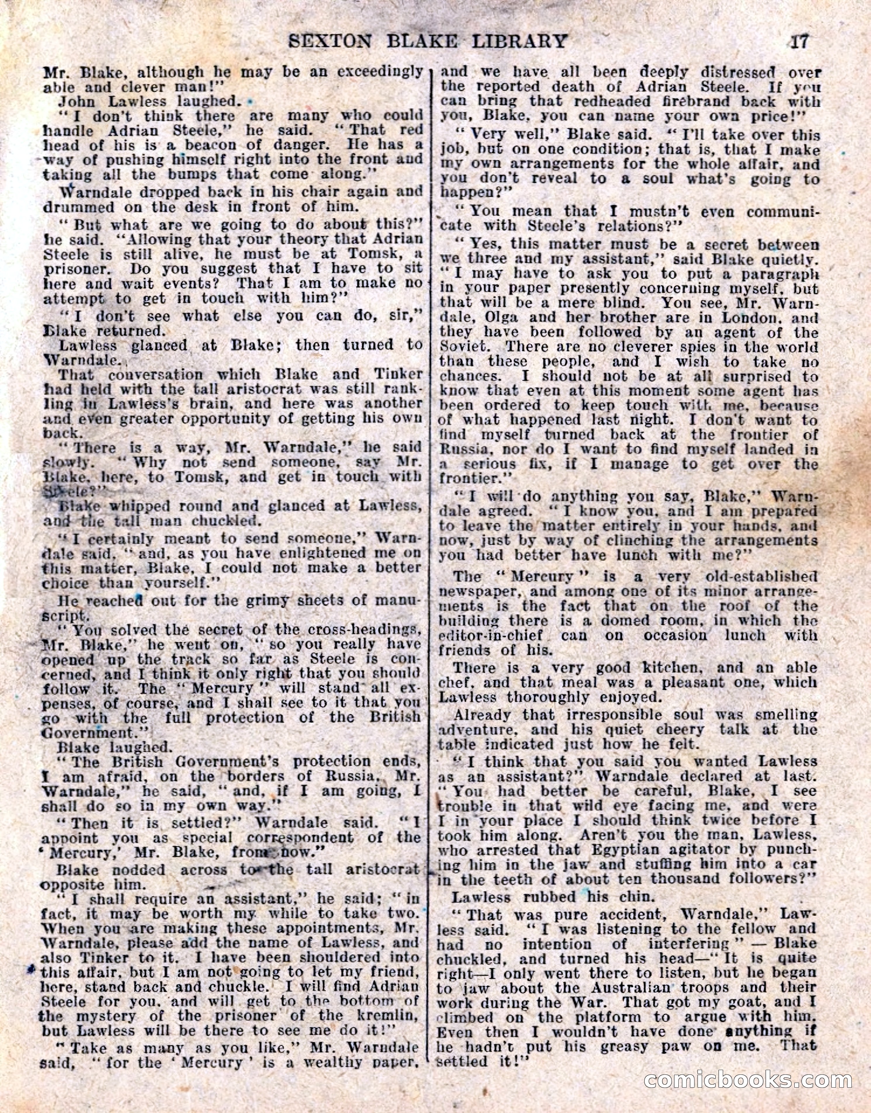 The Sexton Blake Library No. 236: The Prisoner of the Kremlin — page 19 of 68