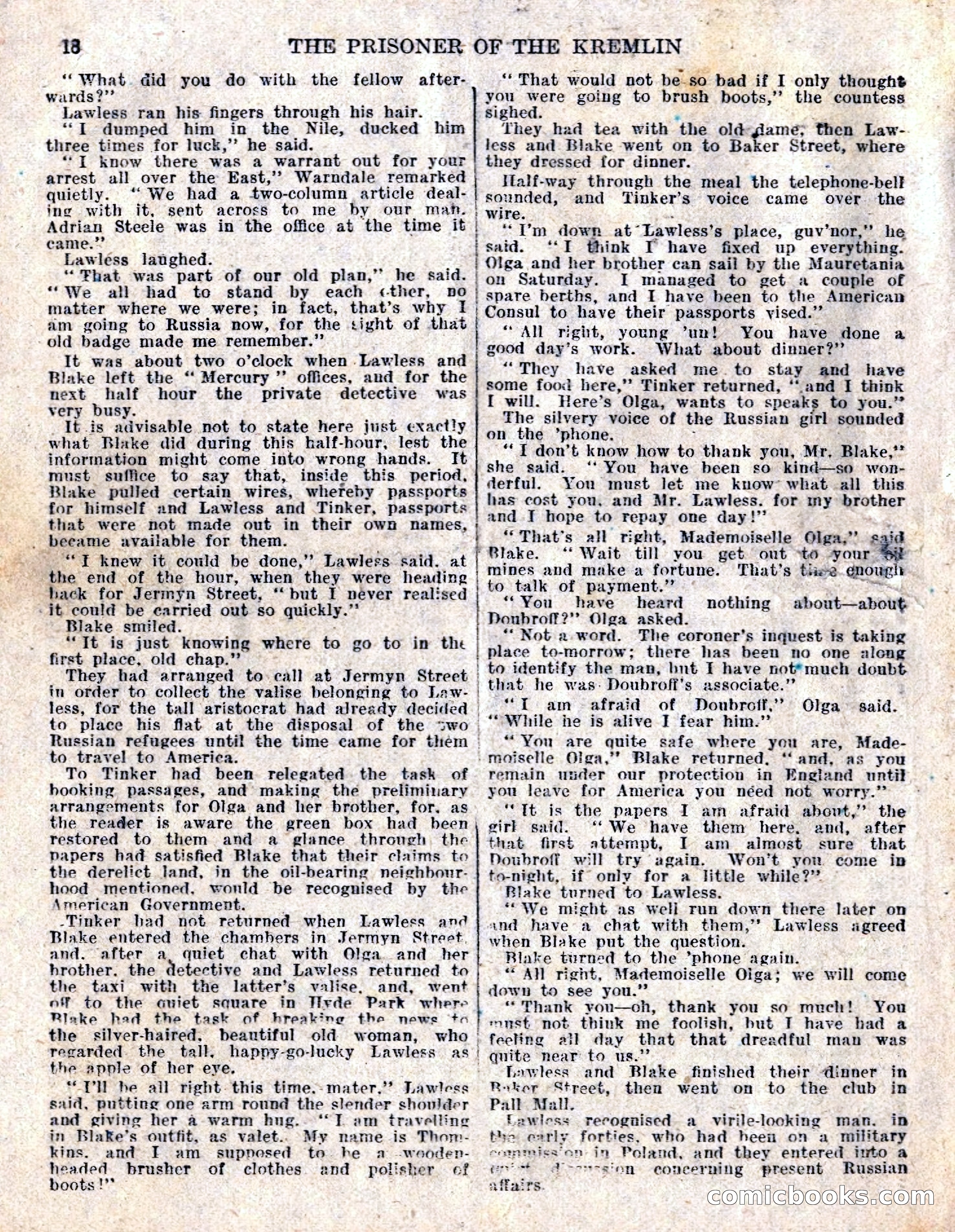 The Sexton Blake Library No. 236: The Prisoner of the Kremlin — page 20 of 68