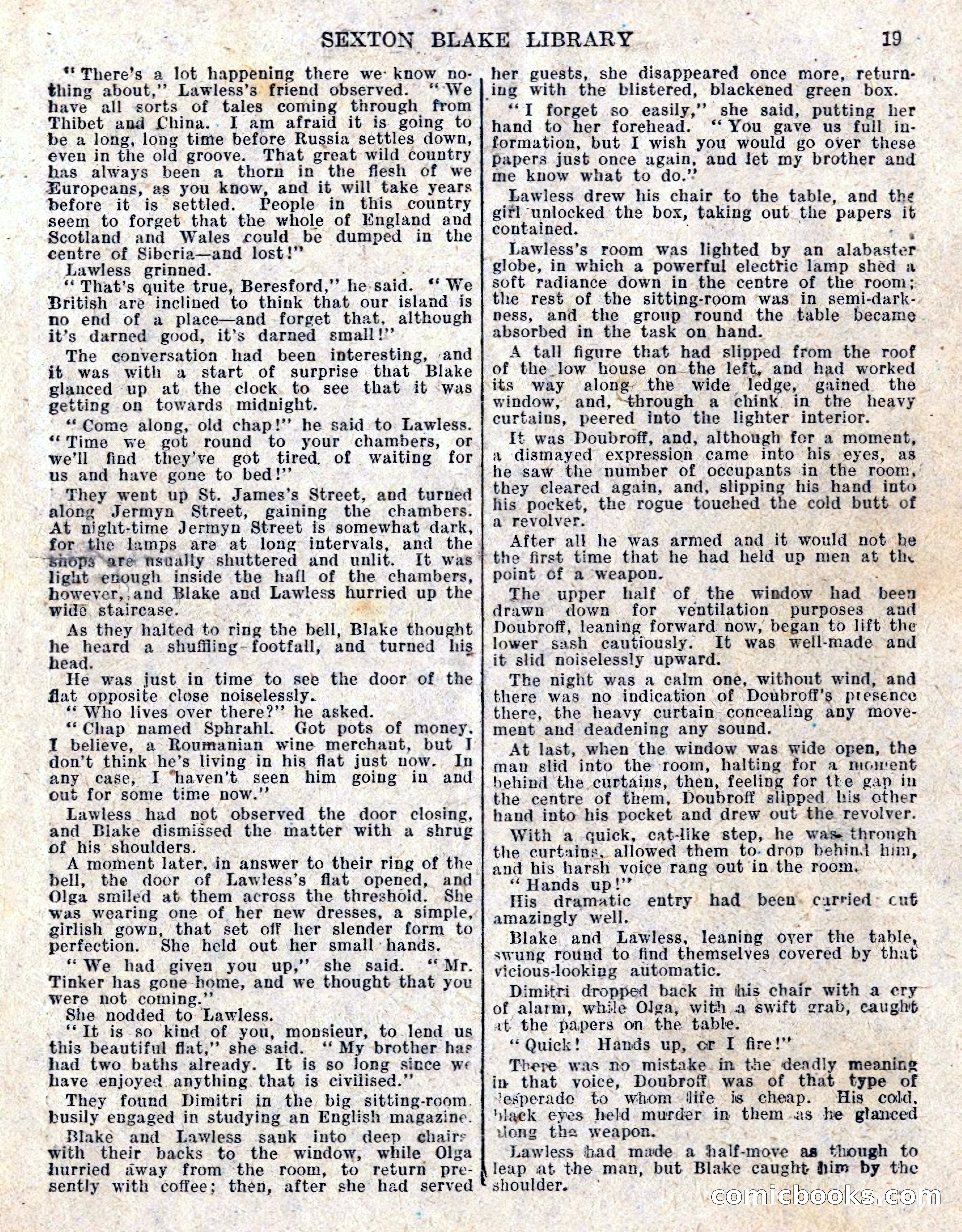 The Sexton Blake Library No. 236: The Prisoner of the Kremlin — page 21 of 68