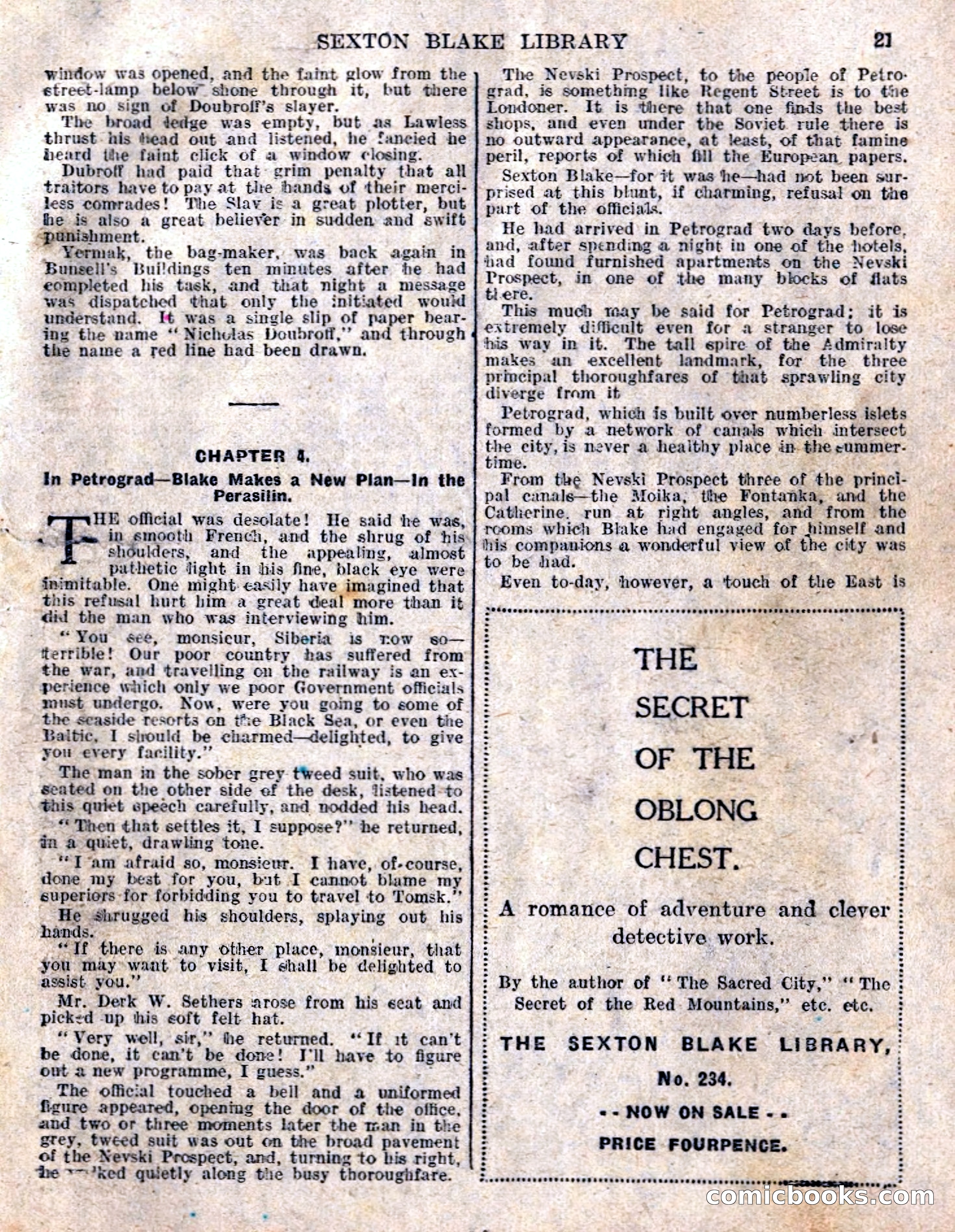 The Sexton Blake Library No. 236: The Prisoner of the Kremlin — page 23 of 68
