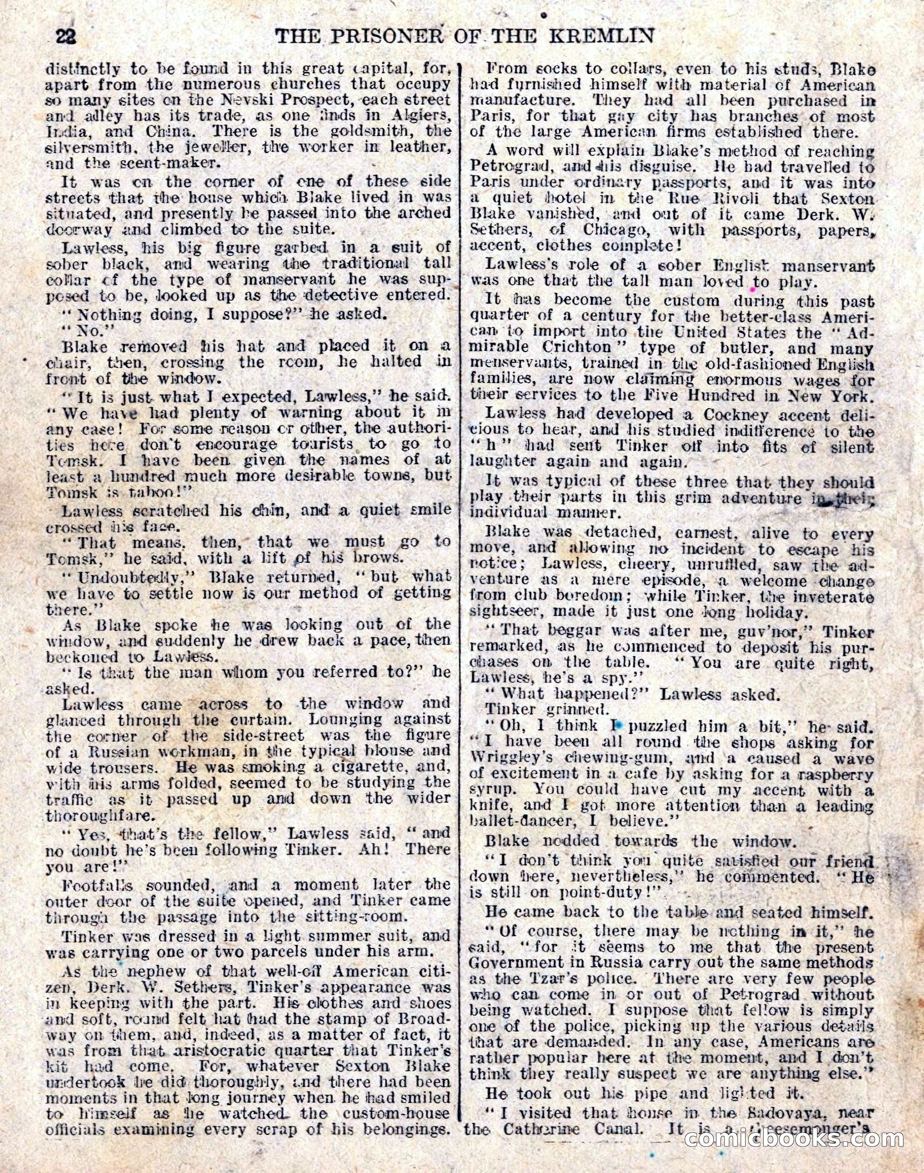 The Sexton Blake Library No. 236: The Prisoner of the Kremlin — page 24 of 68