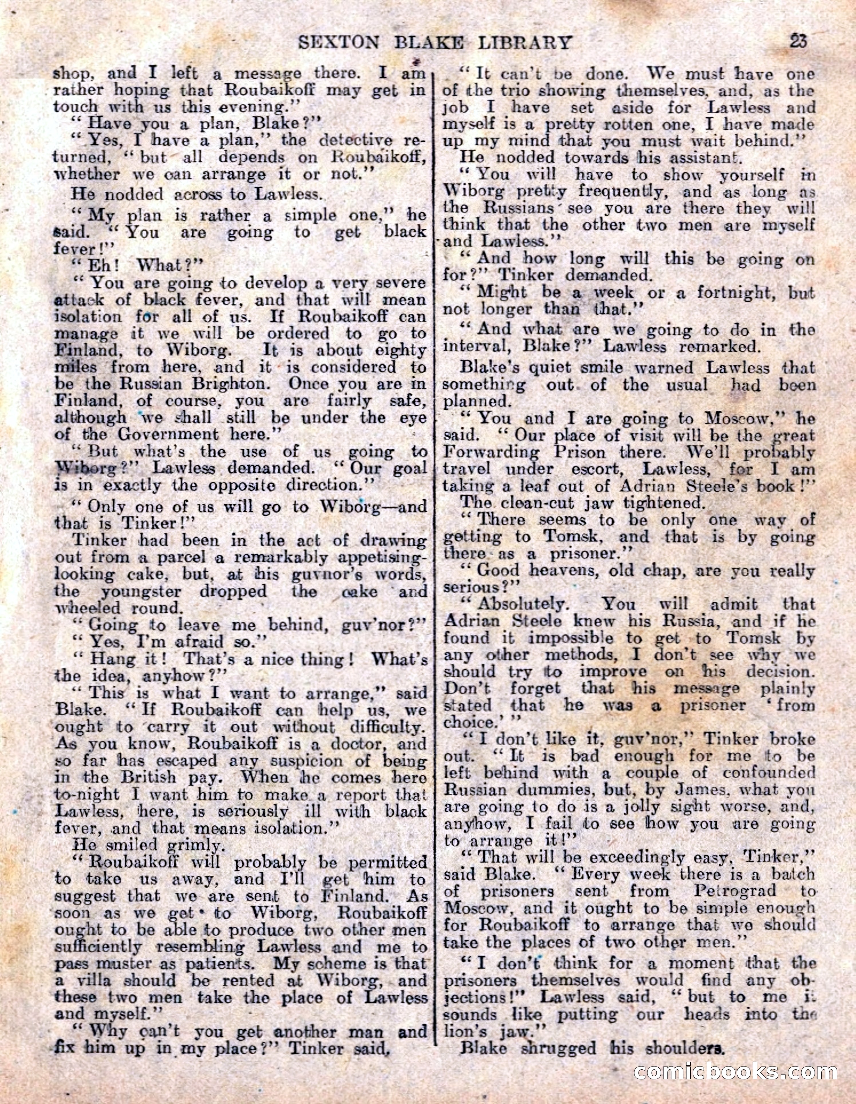 The Sexton Blake Library No. 236: The Prisoner of the Kremlin — page 25 of 68