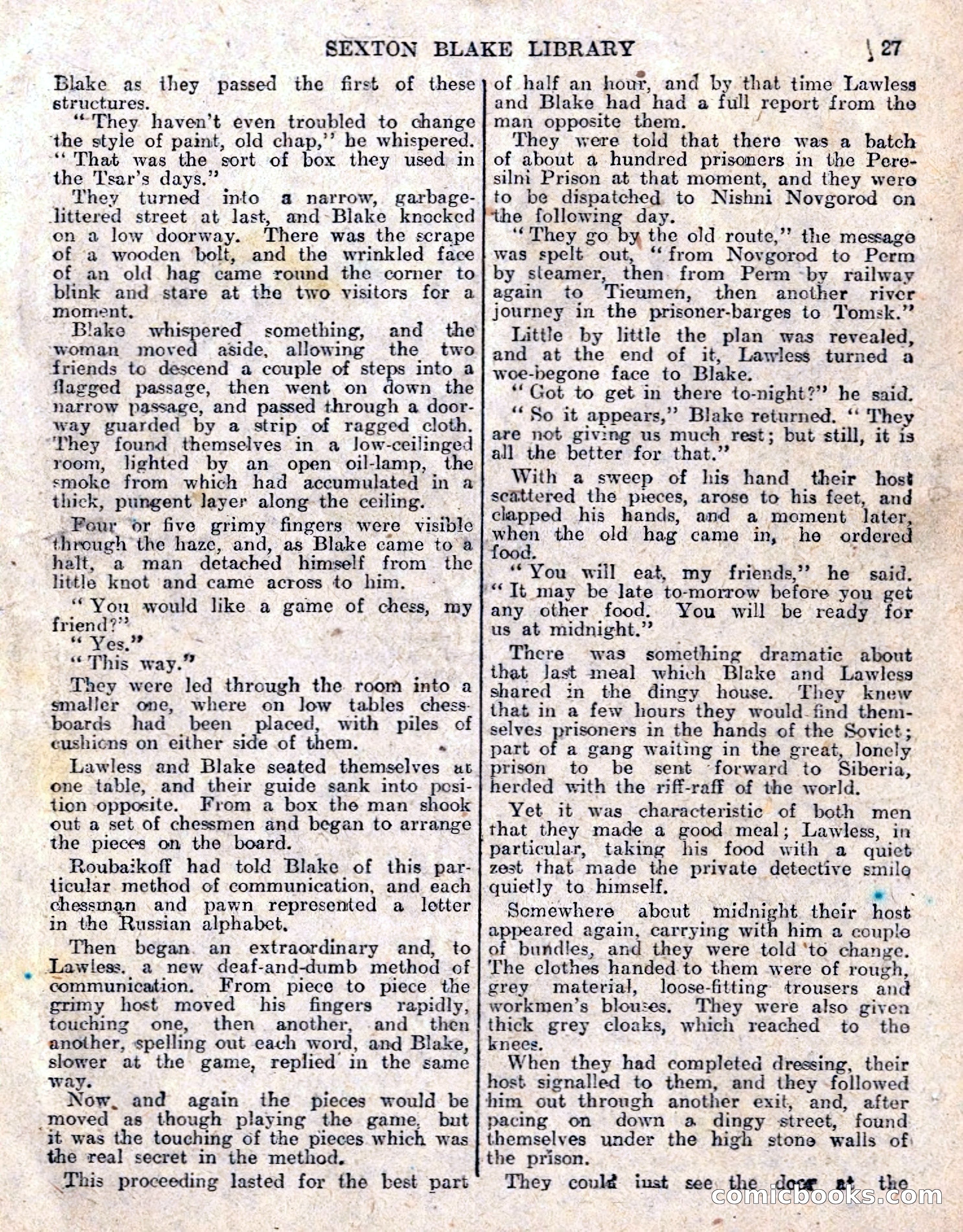 The Sexton Blake Library No. 236: The Prisoner of the Kremlin — page 29 of 68