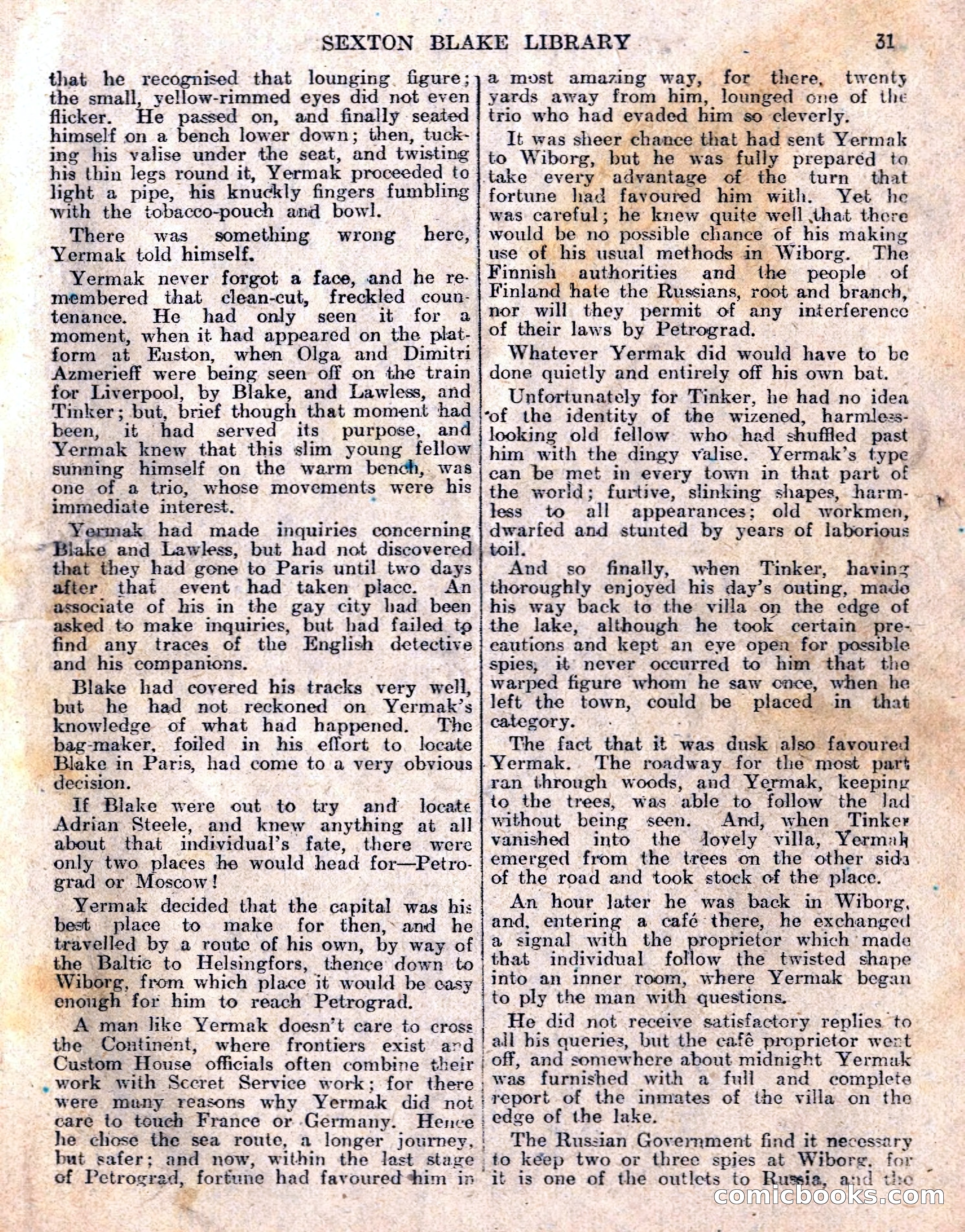 The Sexton Blake Library No. 236: The Prisoner of the Kremlin — page 33 of 68