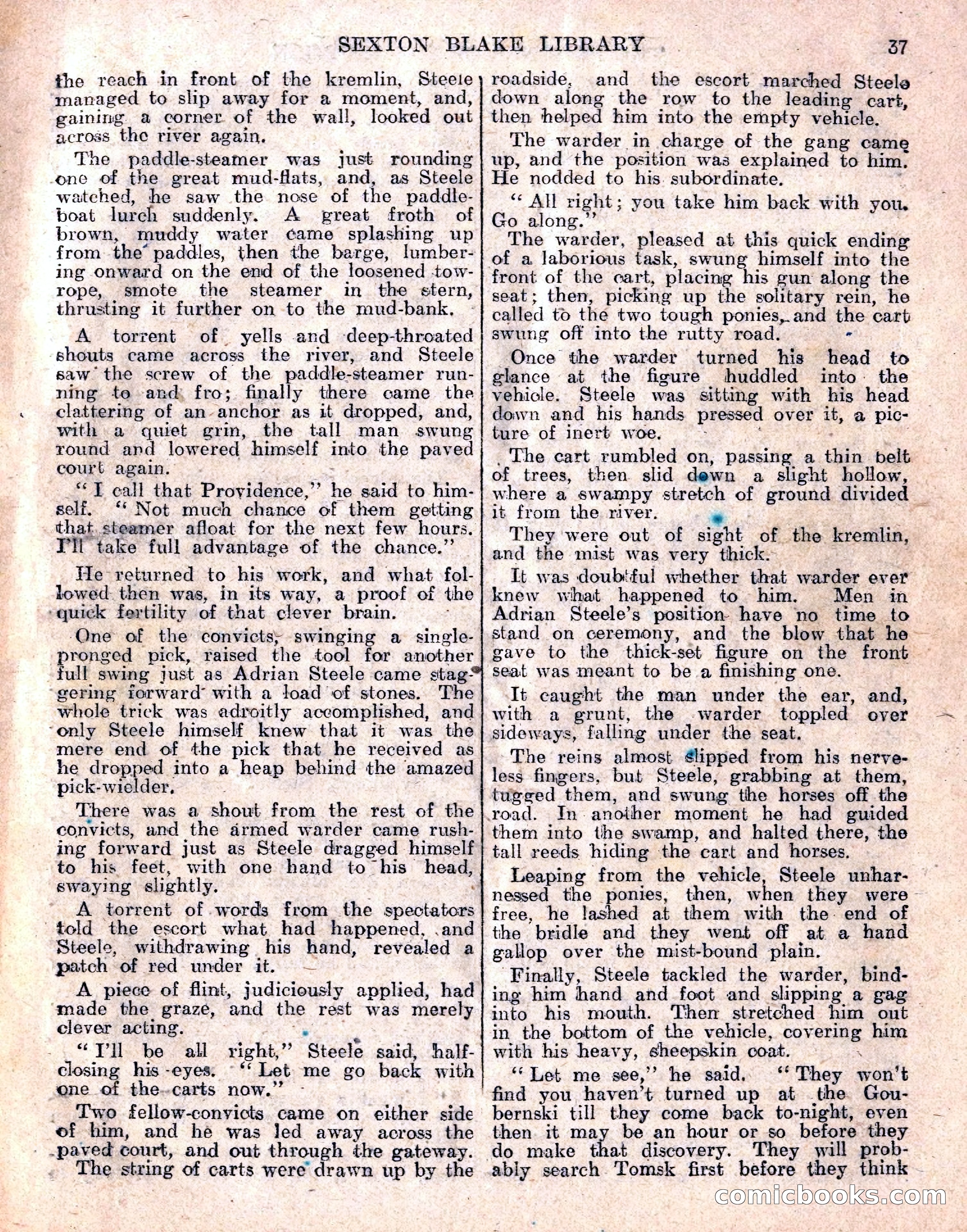 The Sexton Blake Library No. 236: The Prisoner of the Kremlin — page 39 of 68