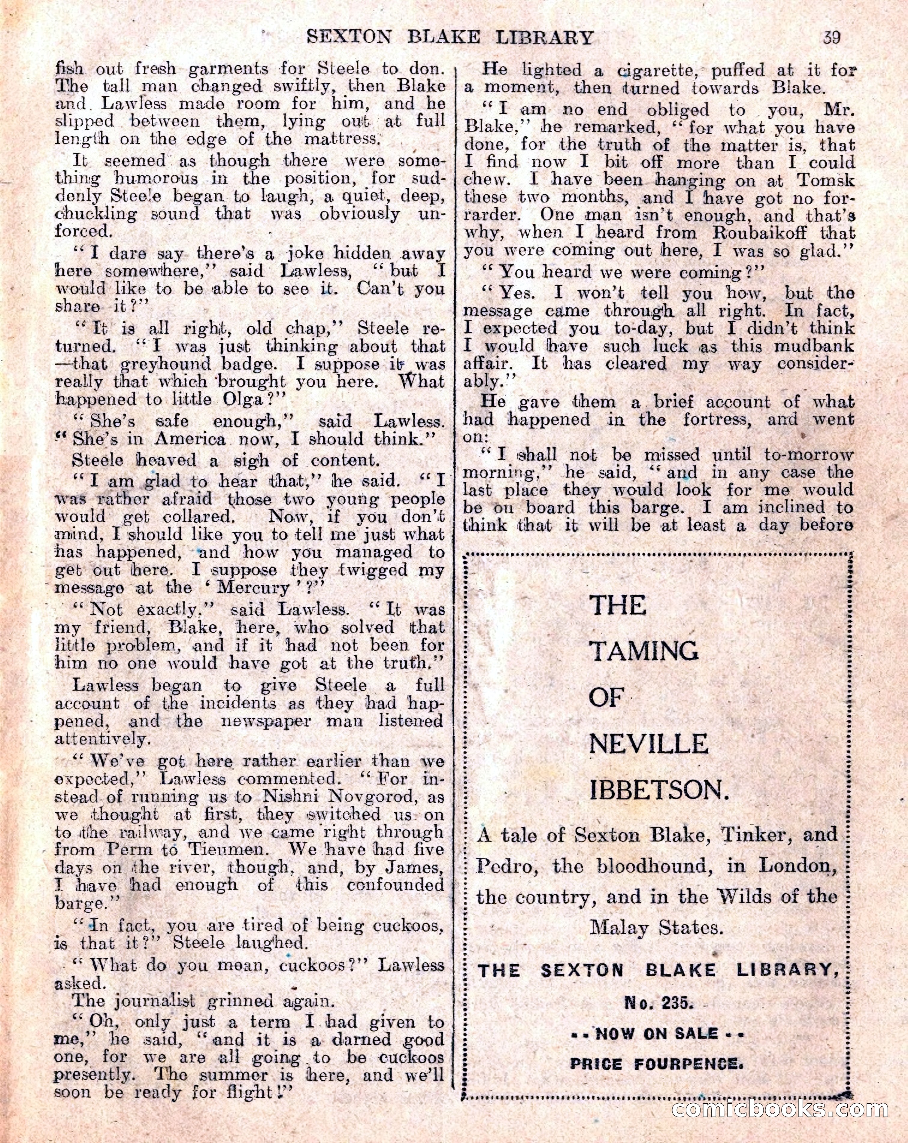 The Sexton Blake Library No. 236: The Prisoner of the Kremlin — page 41 of 68