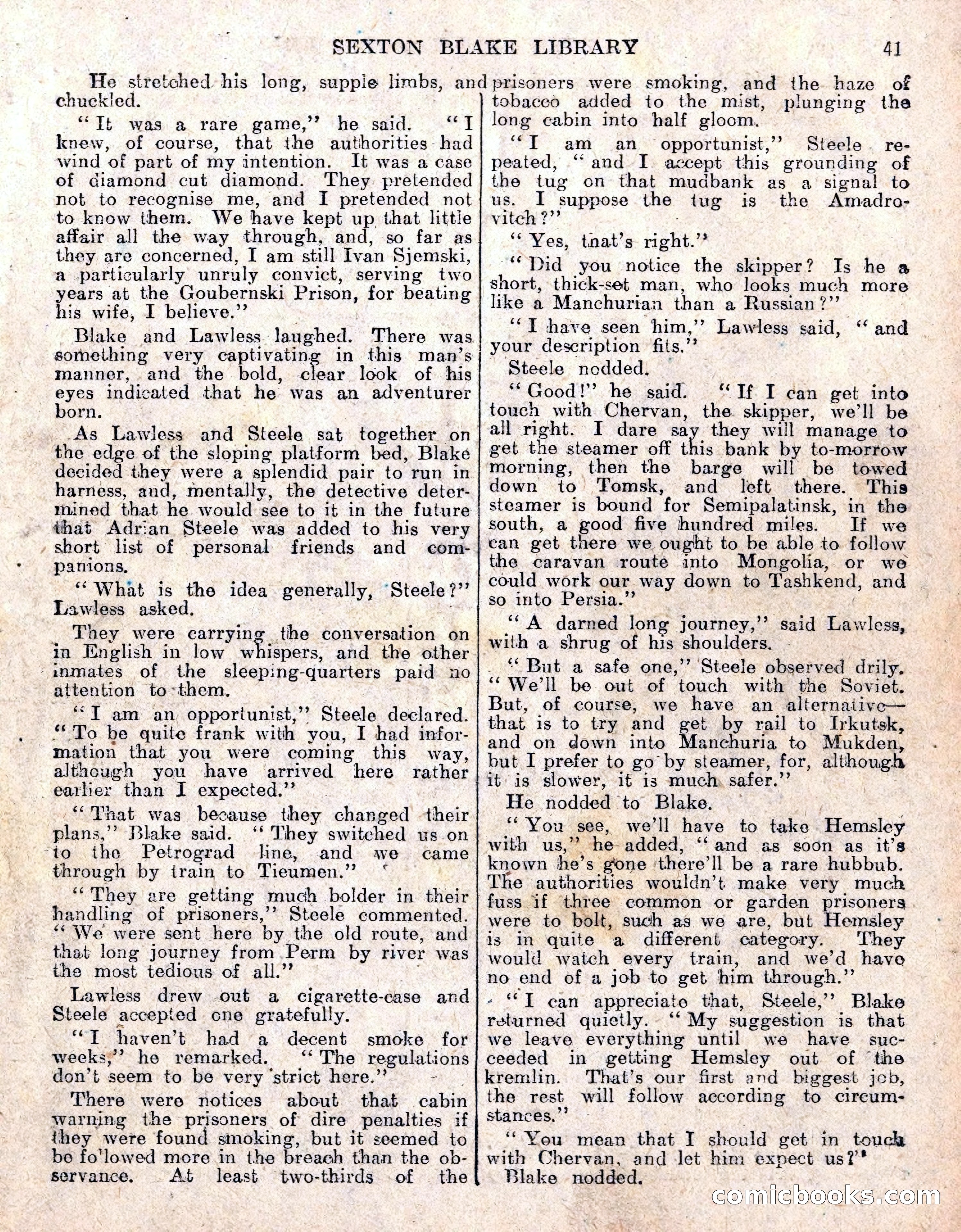 The Sexton Blake Library No. 236: The Prisoner of the Kremlin — page 43 of 68