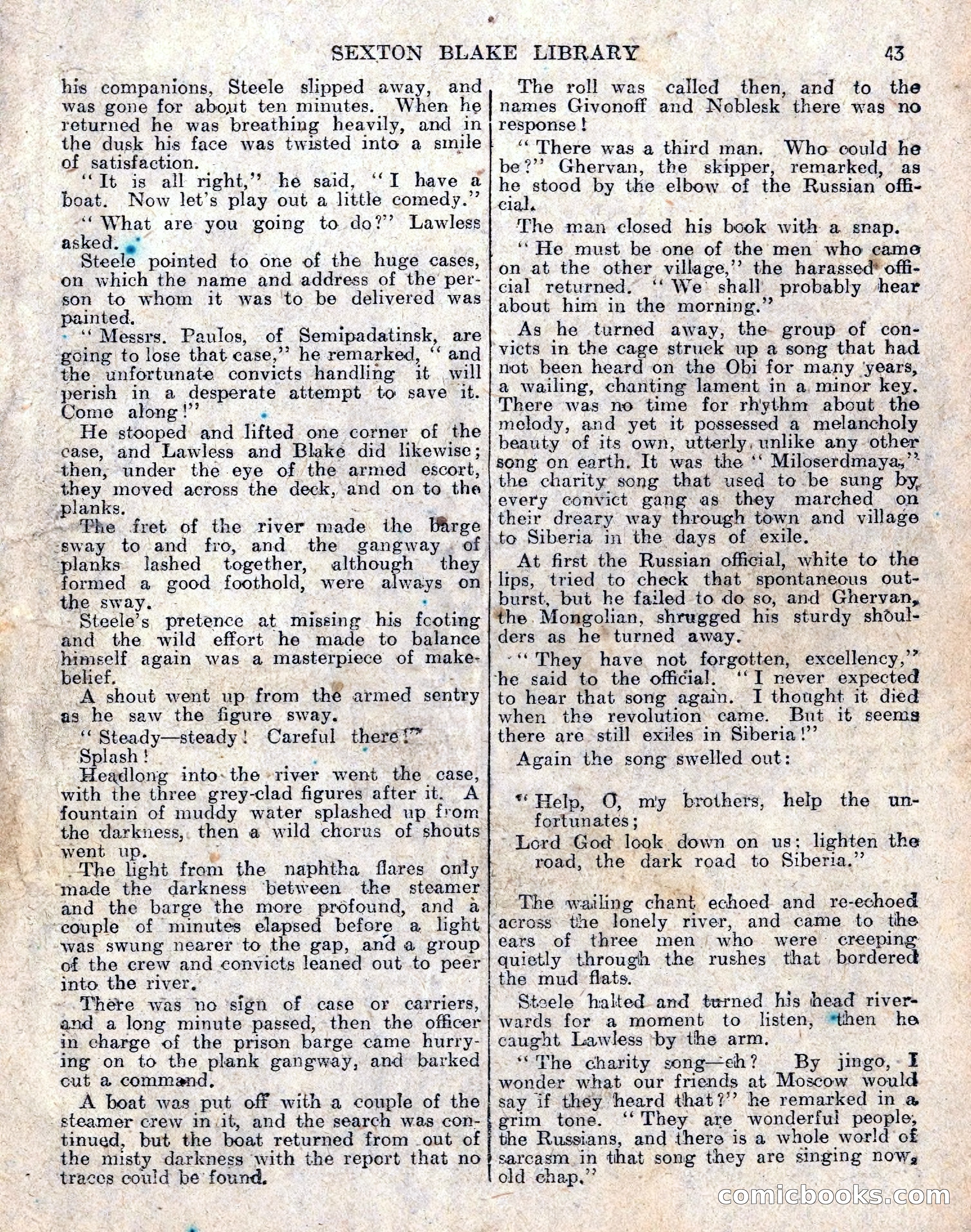 The Sexton Blake Library No. 236: The Prisoner of the Kremlin — page 45 of 68