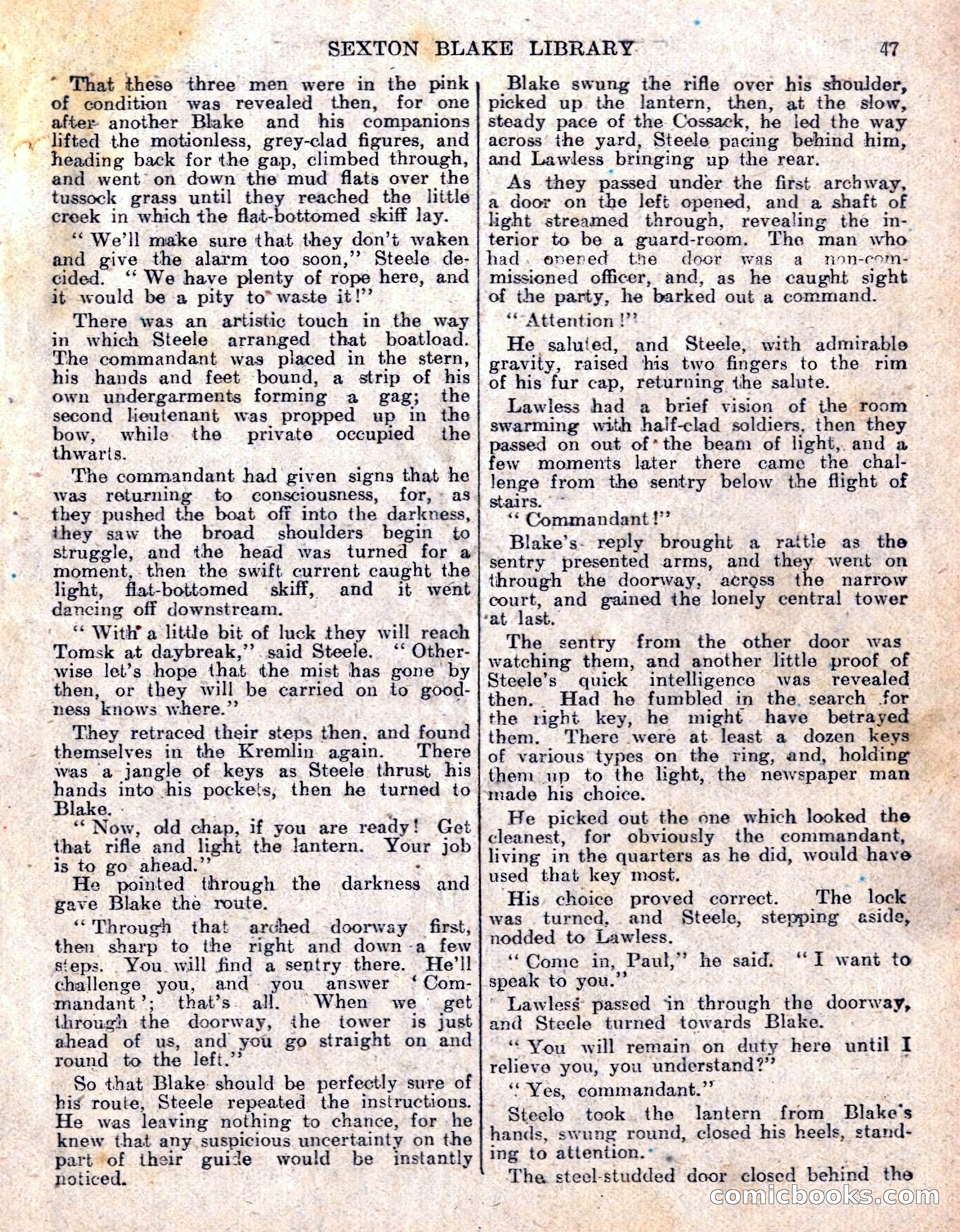 The Sexton Blake Library No. 236: The Prisoner of the Kremlin — page 49 of 68