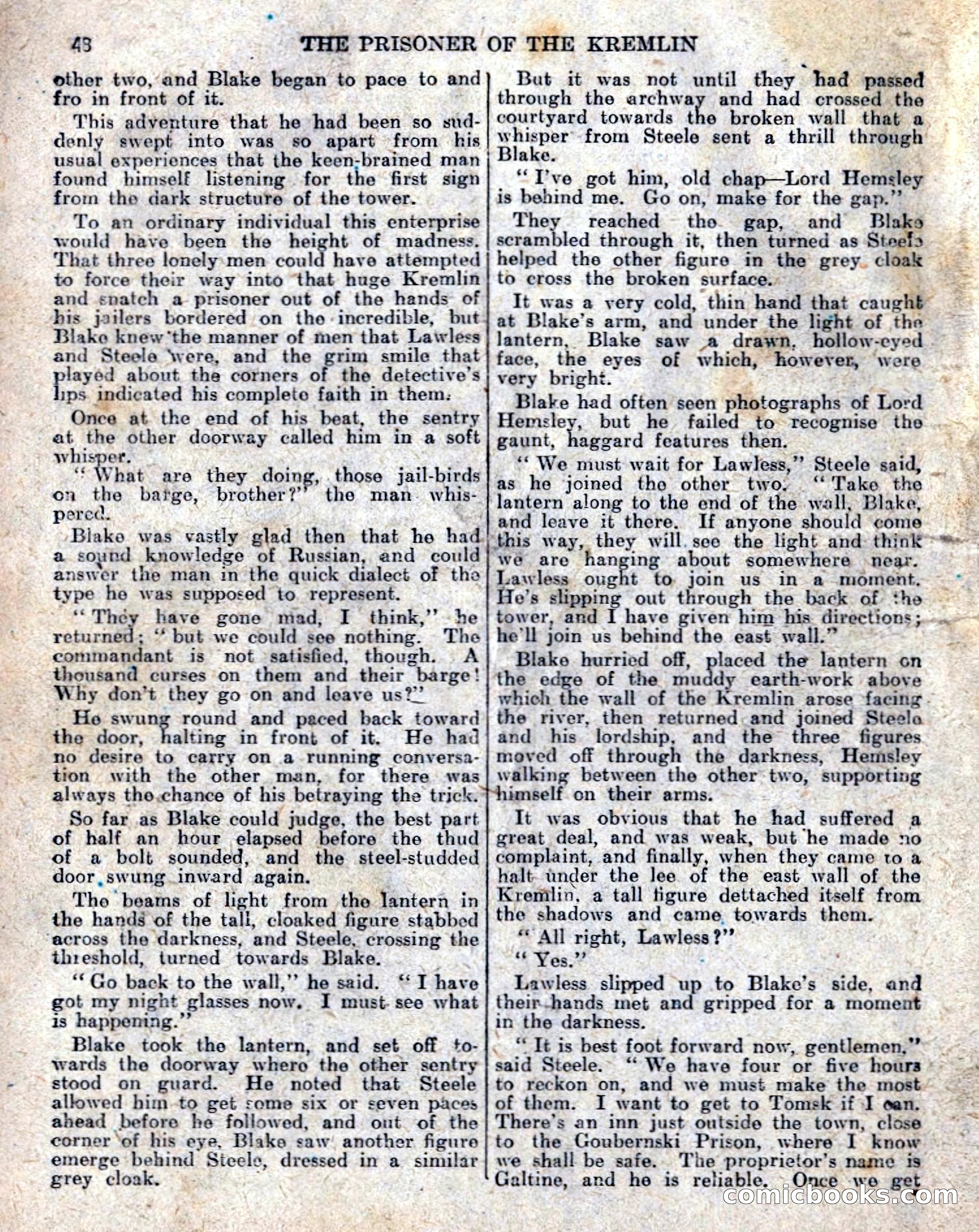 The Sexton Blake Library No. 236: The Prisoner of the Kremlin — page 50 of 68