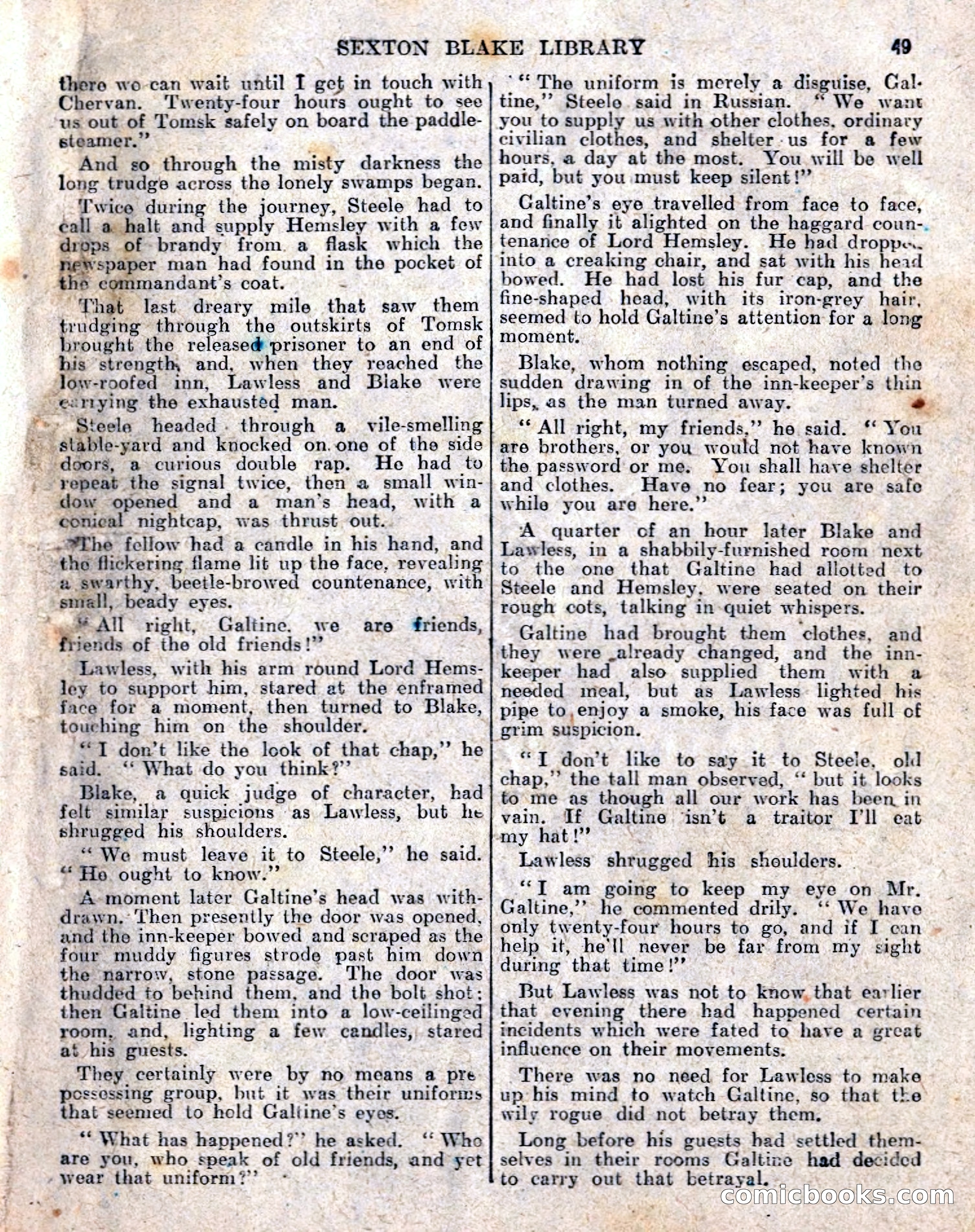 The Sexton Blake Library No. 236: The Prisoner of the Kremlin — page 51 of 68