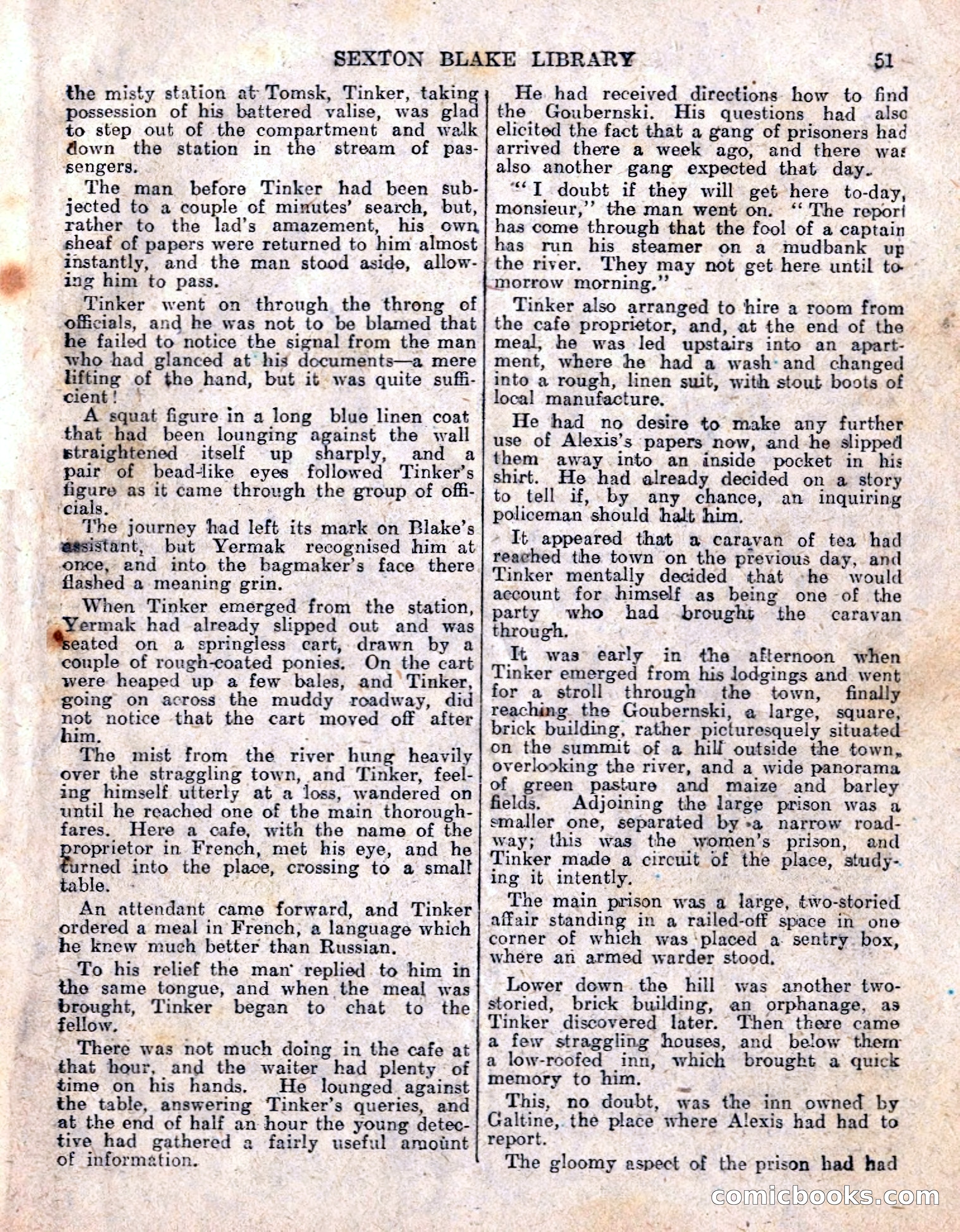The Sexton Blake Library No. 236: The Prisoner of the Kremlin — page 53 of 68