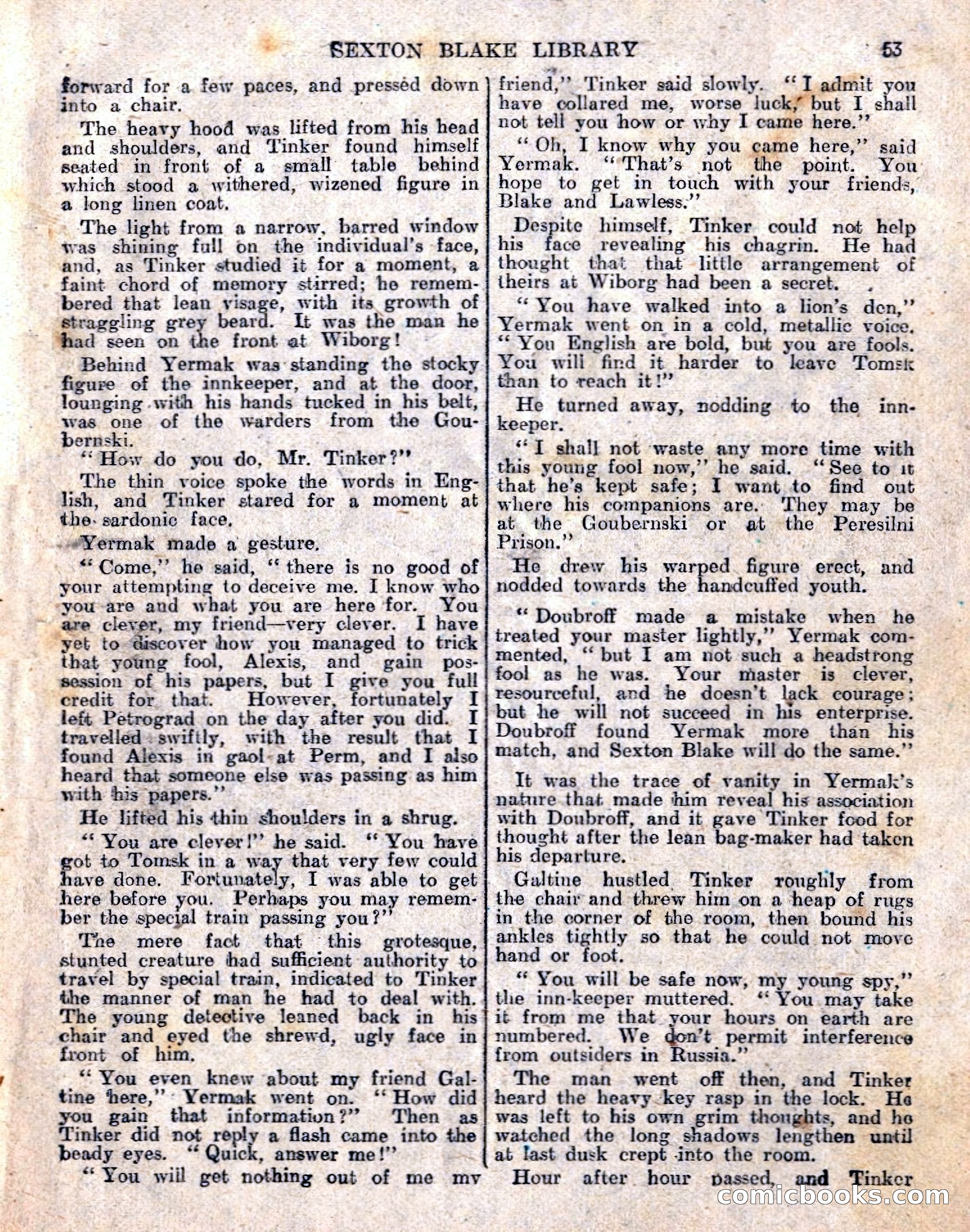 The Sexton Blake Library No. 236: The Prisoner of the Kremlin — page 55 of 68
