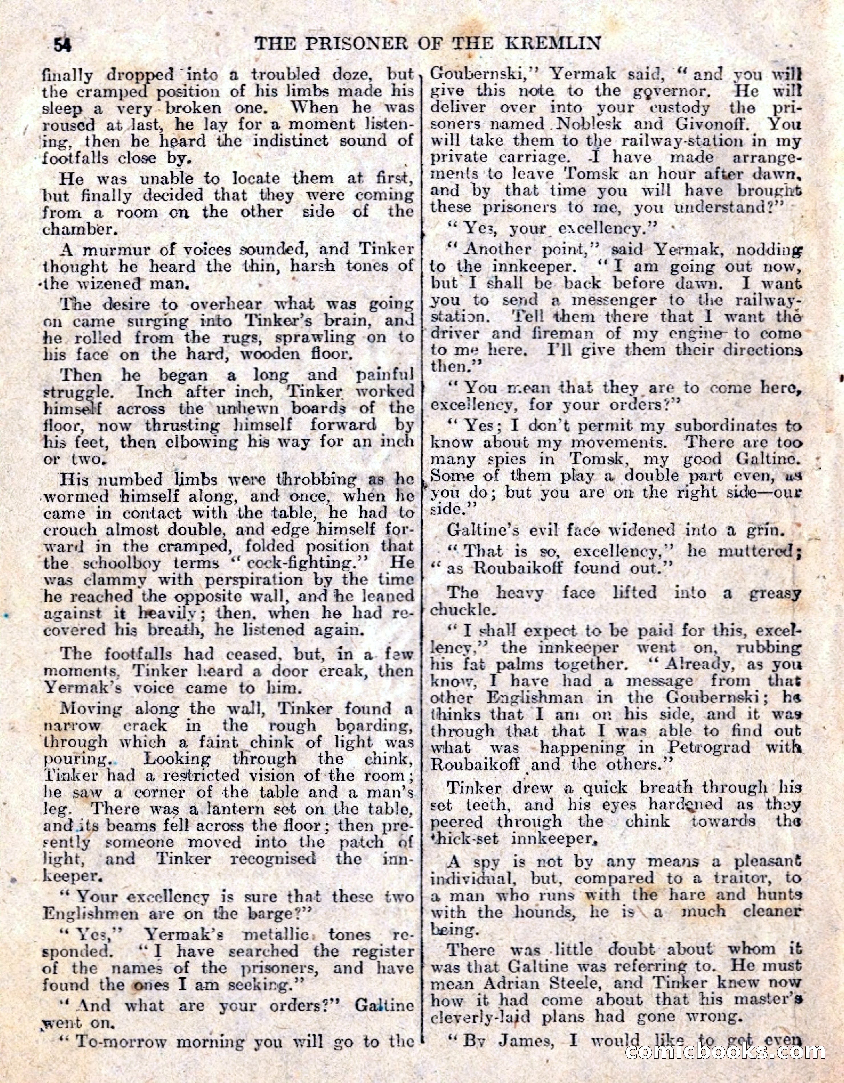 The Sexton Blake Library No. 236: The Prisoner of the Kremlin — page 56 of 68