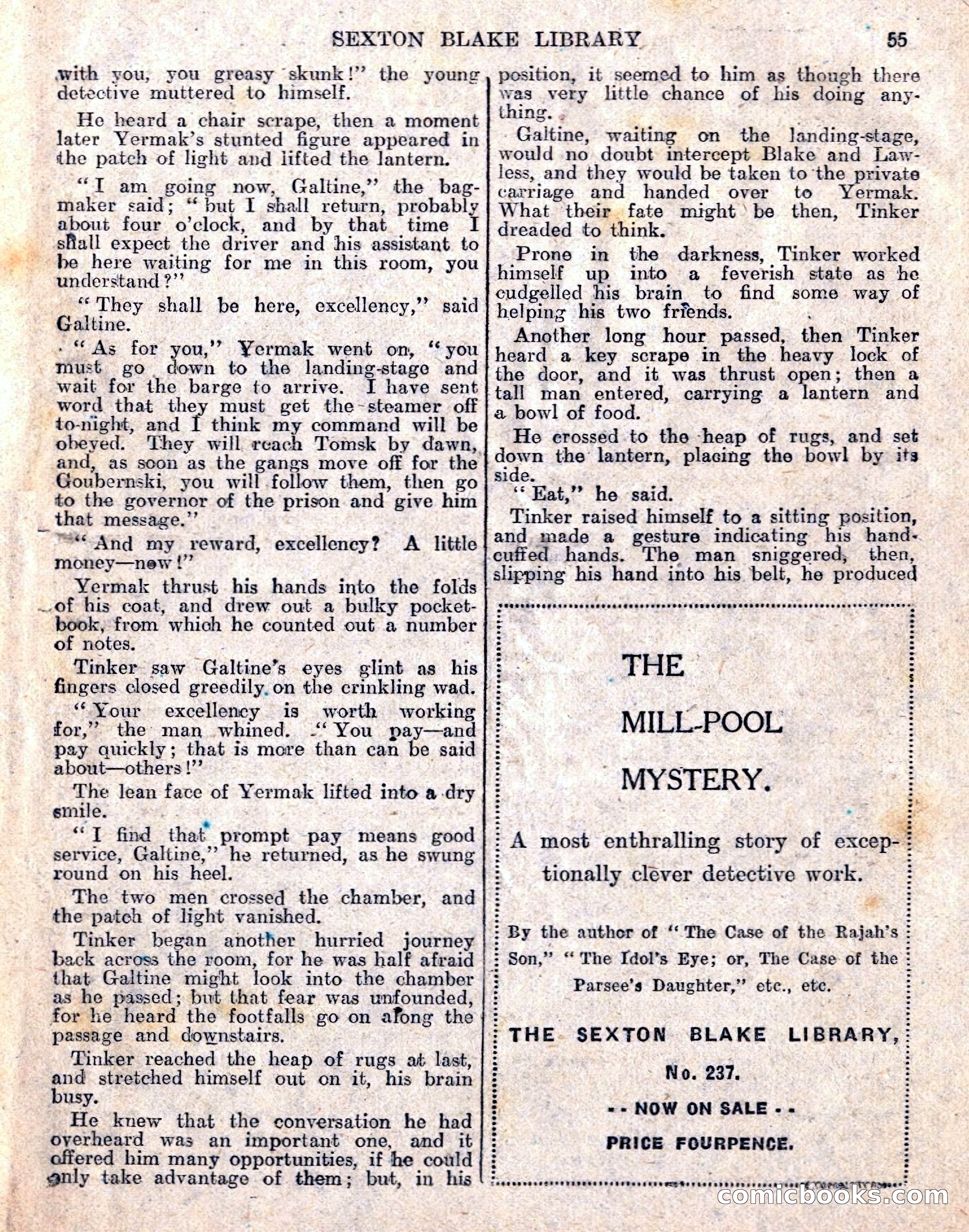 The Sexton Blake Library No. 236: The Prisoner of the Kremlin — page 57 of 68