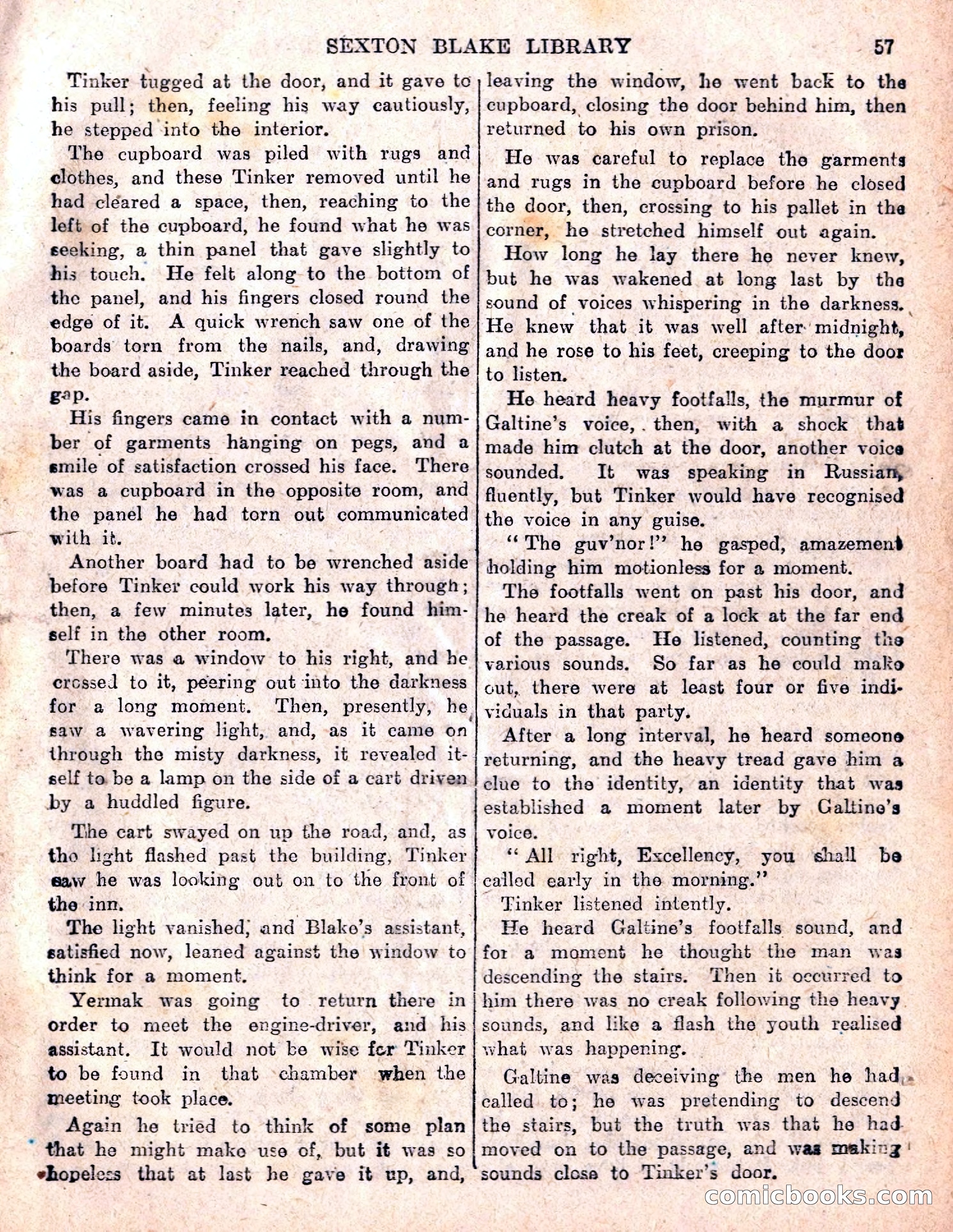 The Sexton Blake Library No. 236: The Prisoner of the Kremlin — page 59 of 68