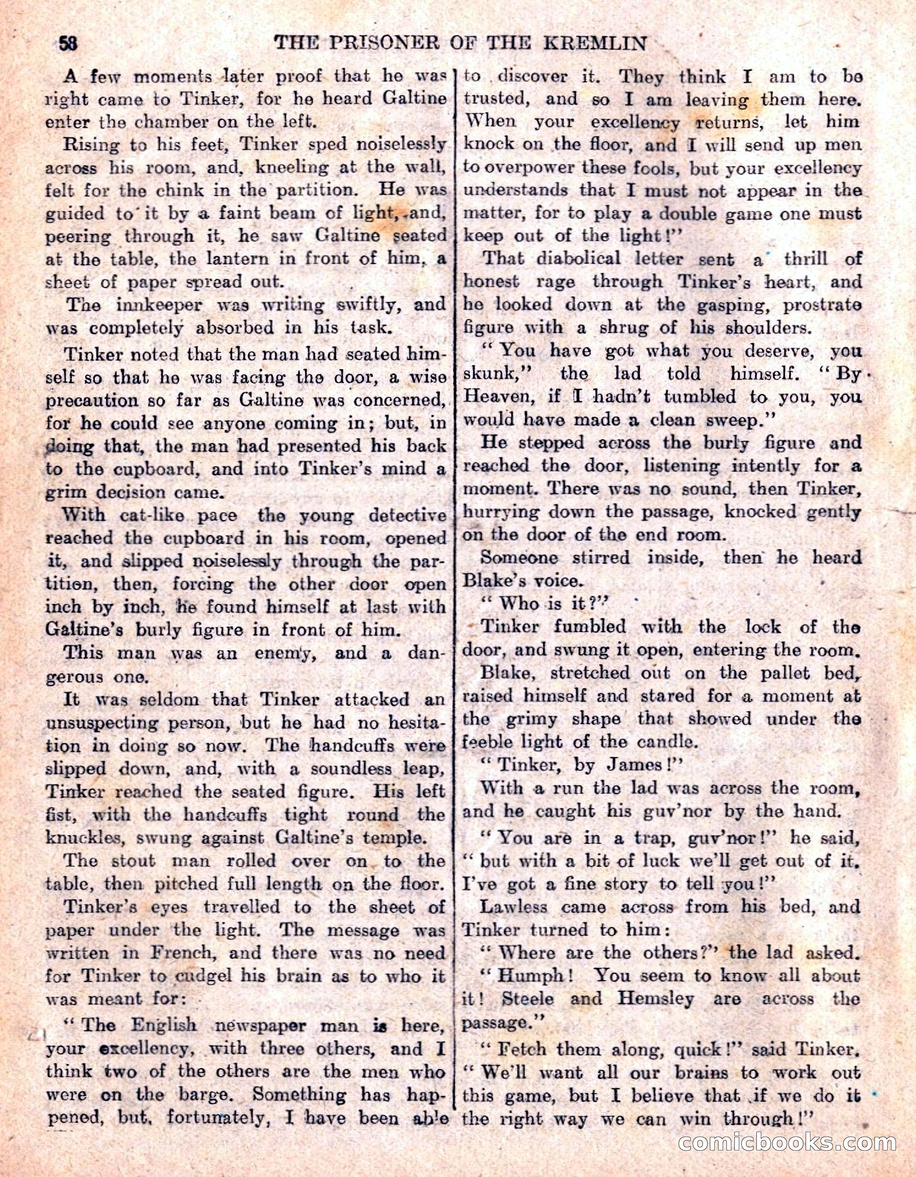 The Sexton Blake Library No. 236: The Prisoner of the Kremlin — page 60 of 68