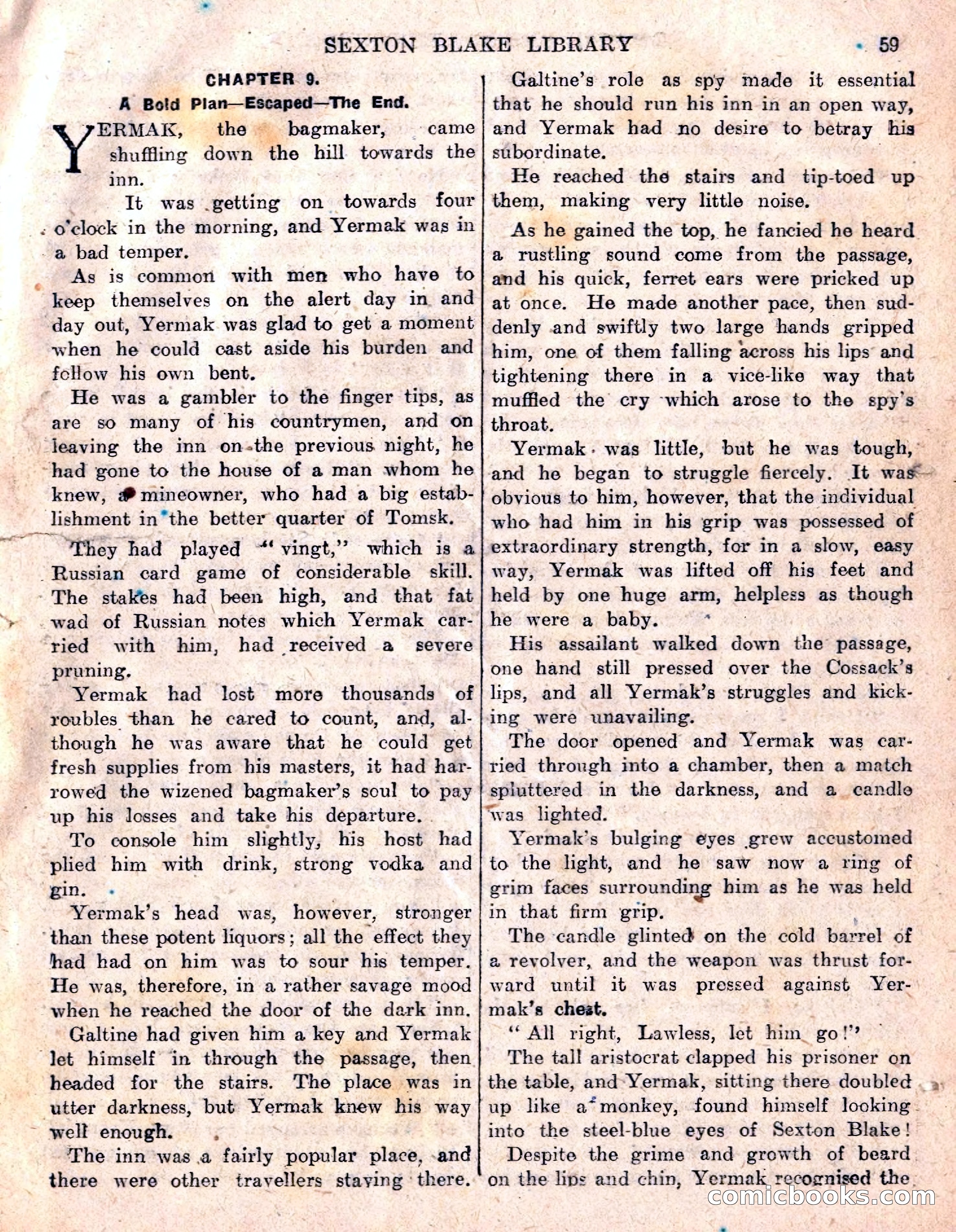 The Sexton Blake Library No. 236: The Prisoner of the Kremlin — page 61 of 68