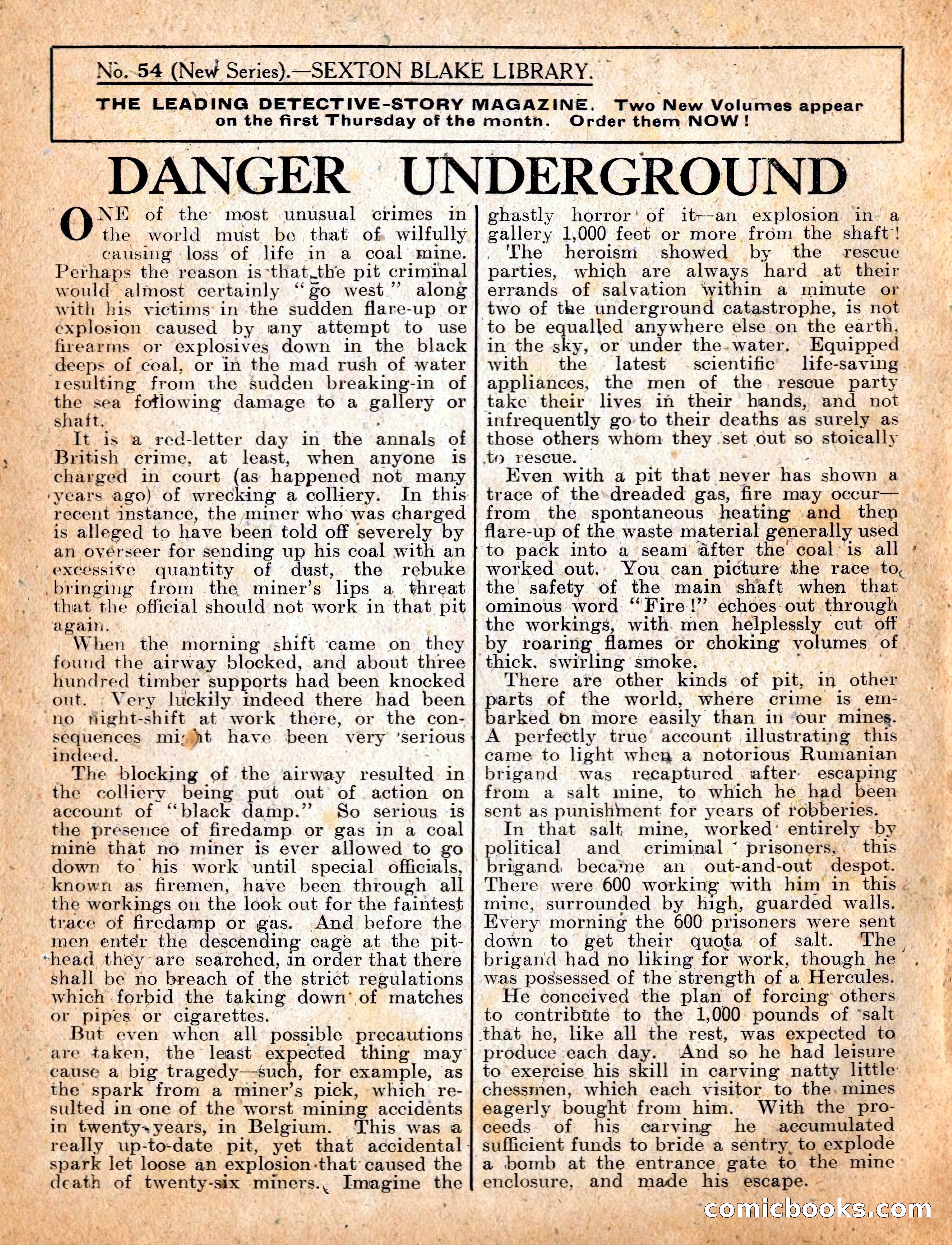 The Sexton Blake Library #54: The Affair of the Smuggled Millions — page 2 of 100