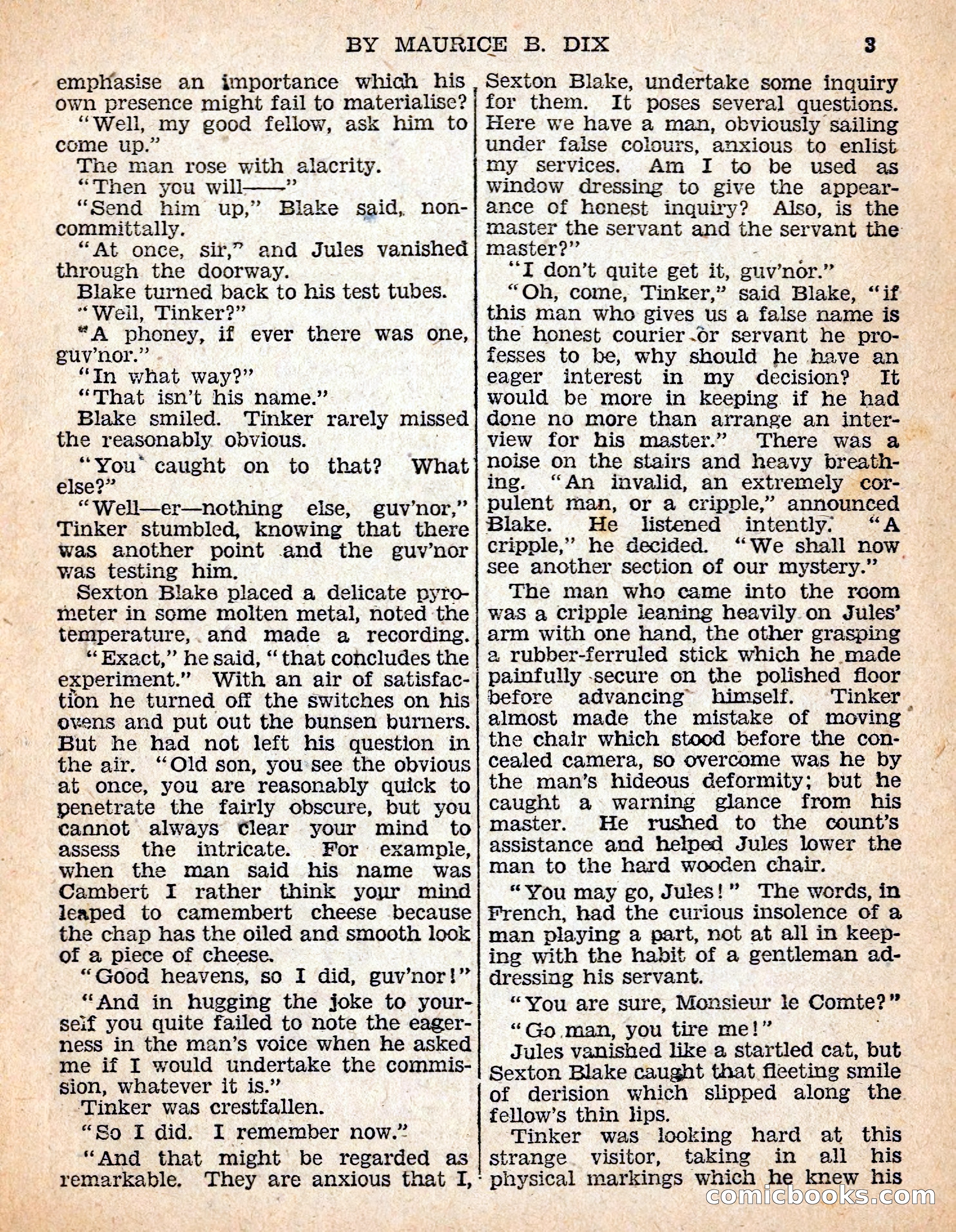The Sexton Blake Library #54: The Affair of the Smuggled Millions — page 5 of 100