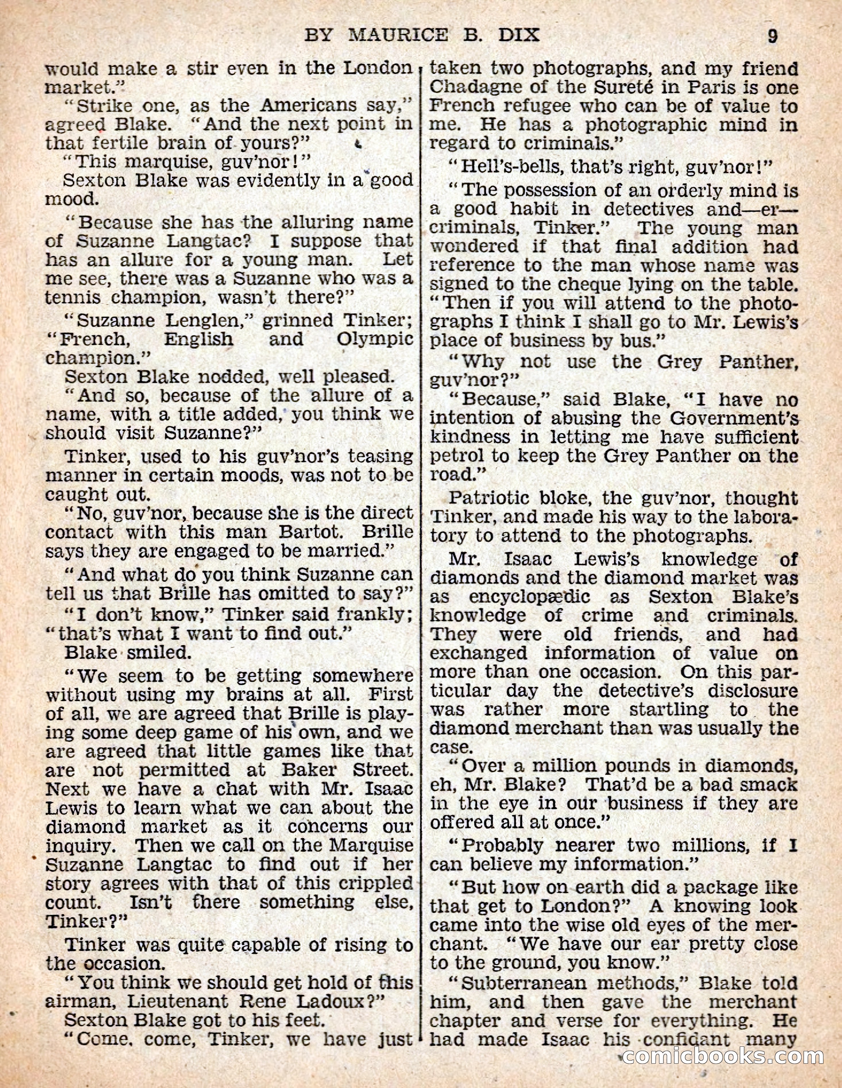 The Sexton Blake Library #54: The Affair of the Smuggled Millions — page 11 of 100