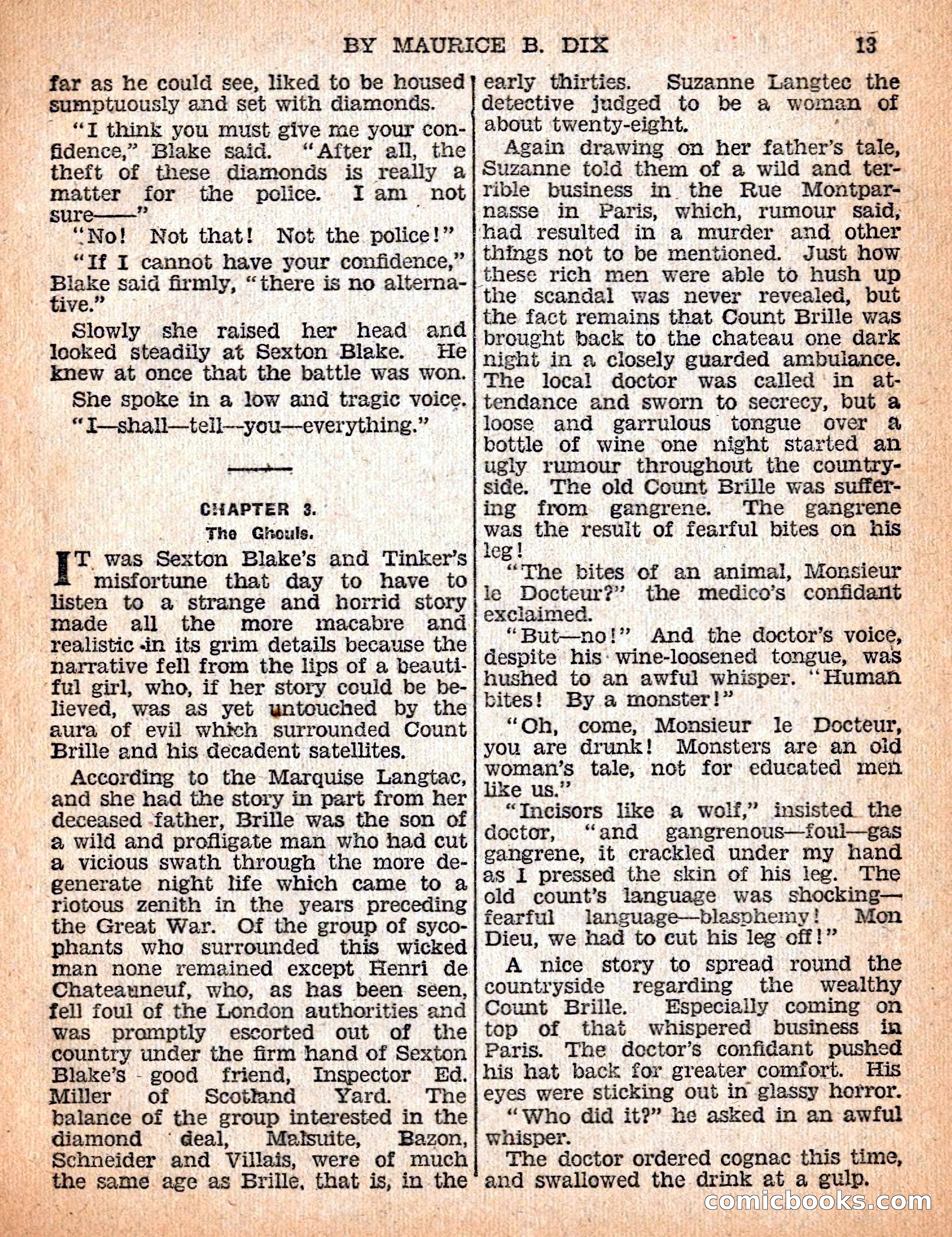 The Sexton Blake Library #54: The Affair of the Smuggled Millions — page 15 of 100