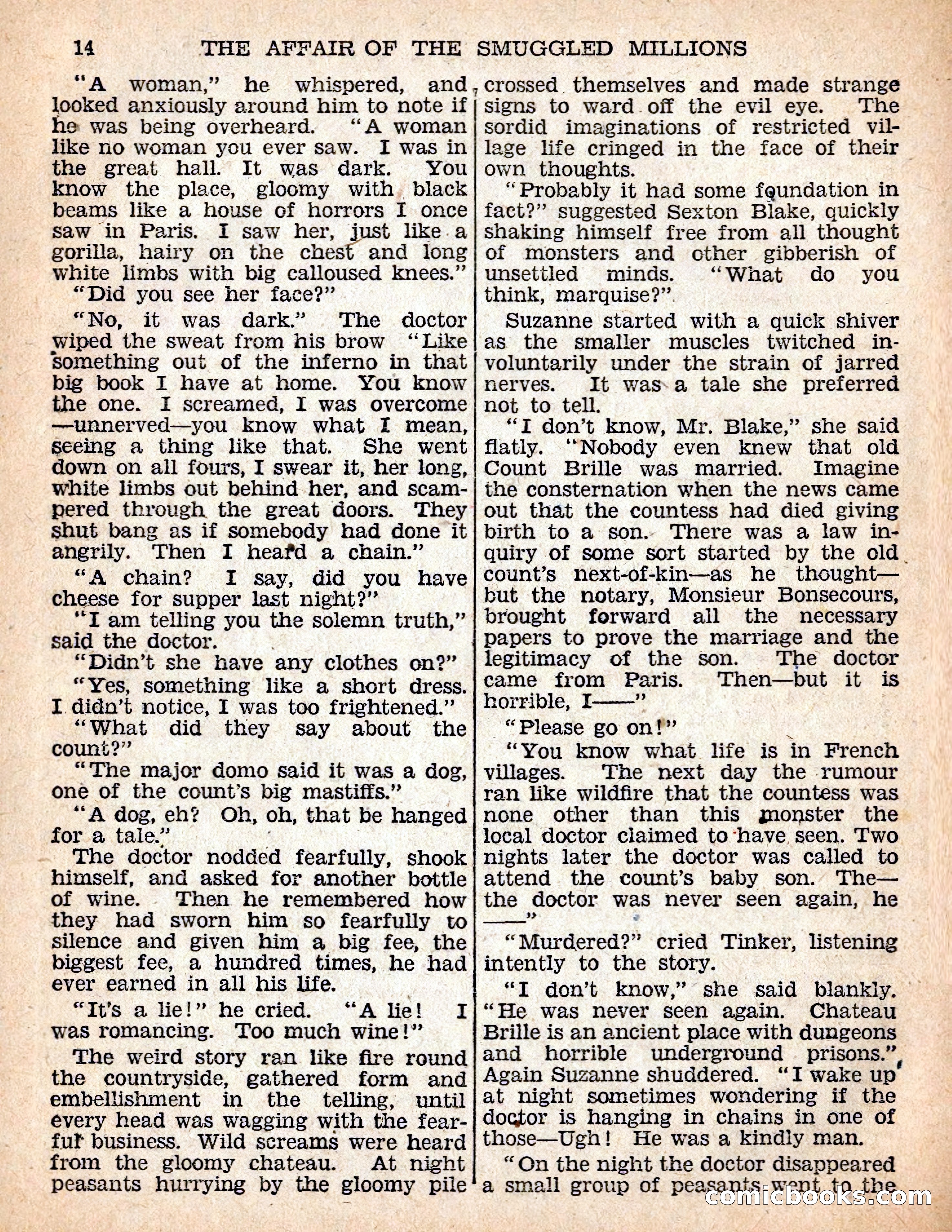 The Sexton Blake Library #54: The Affair of the Smuggled Millions — page 16 of 100