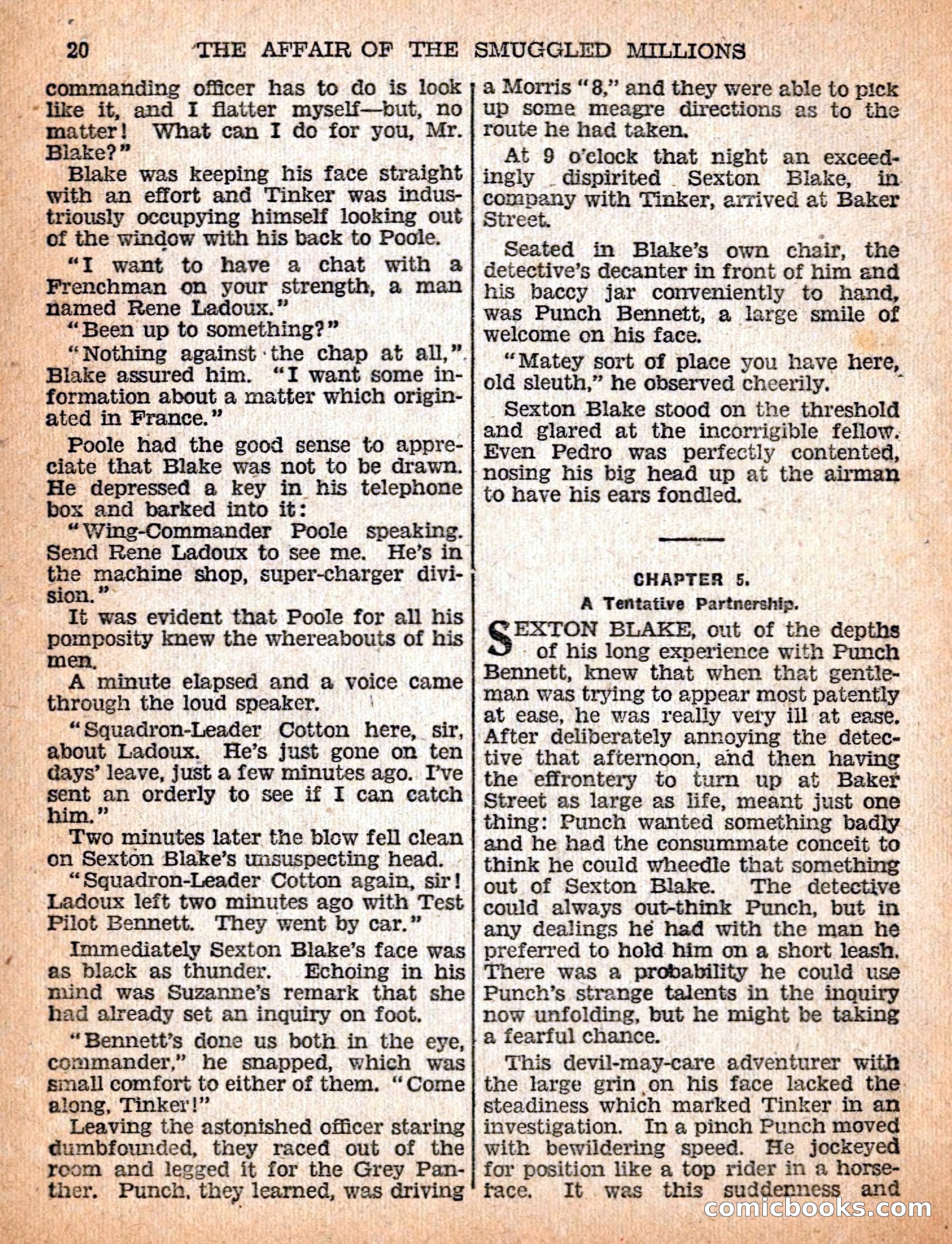 The Sexton Blake Library #54: The Affair of the Smuggled Millions — page 22 of 100