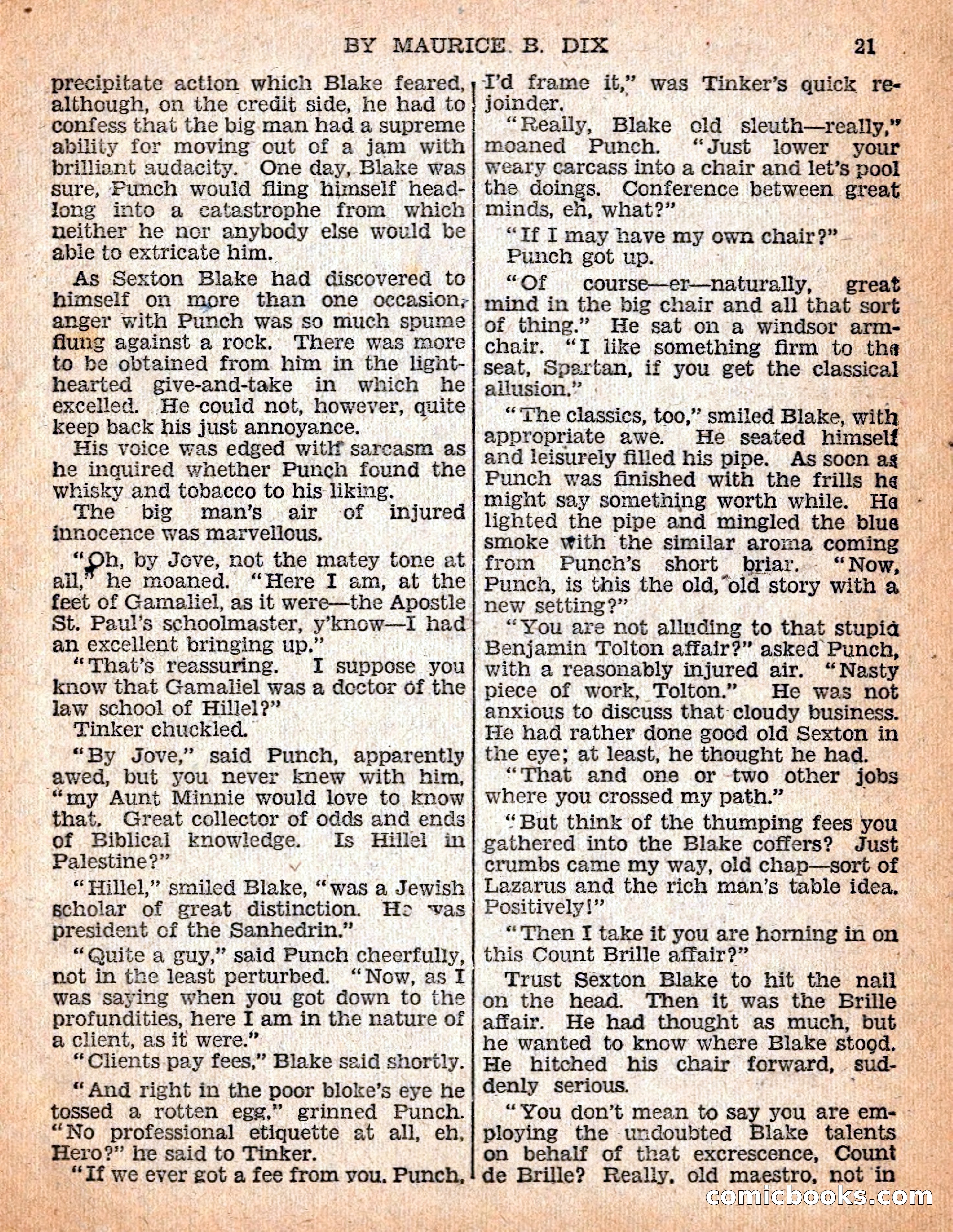 The Sexton Blake Library #54: The Affair of the Smuggled Millions — page 23 of 100
