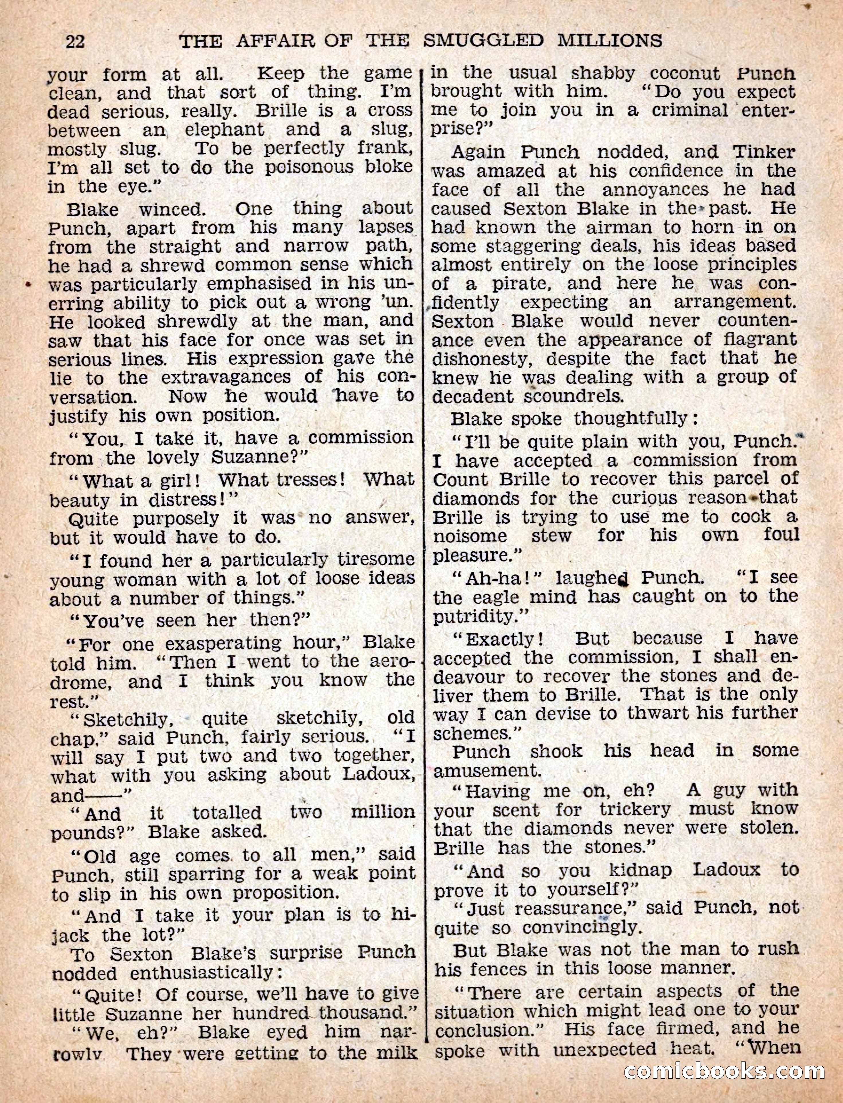 The Sexton Blake Library #54: The Affair of the Smuggled Millions — page 24 of 100