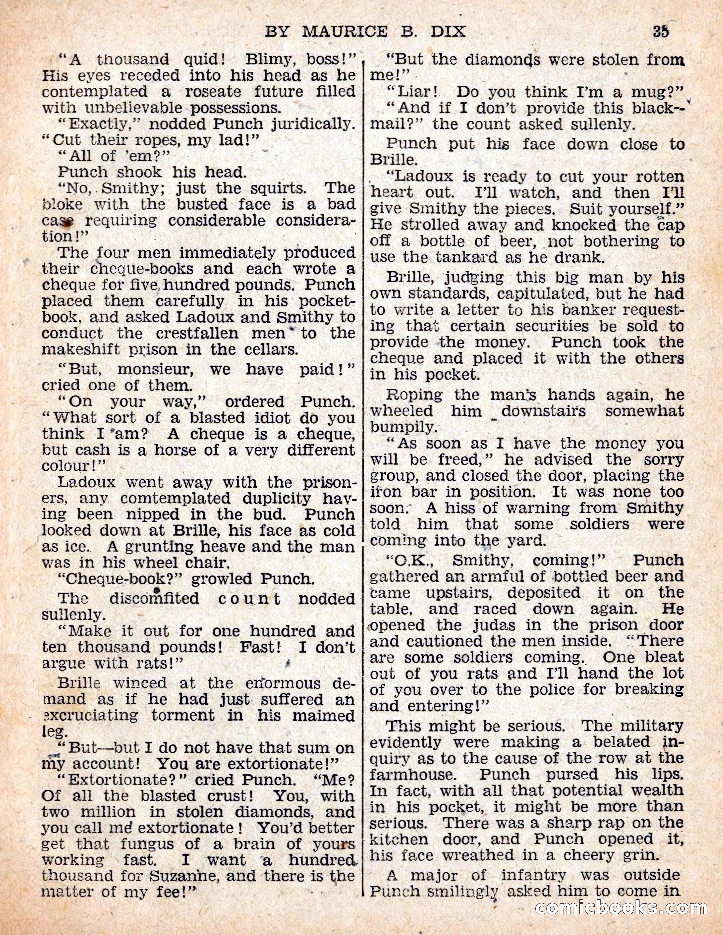 The Sexton Blake Library #54: The Affair of the Smuggled Millions — page 37 of 100