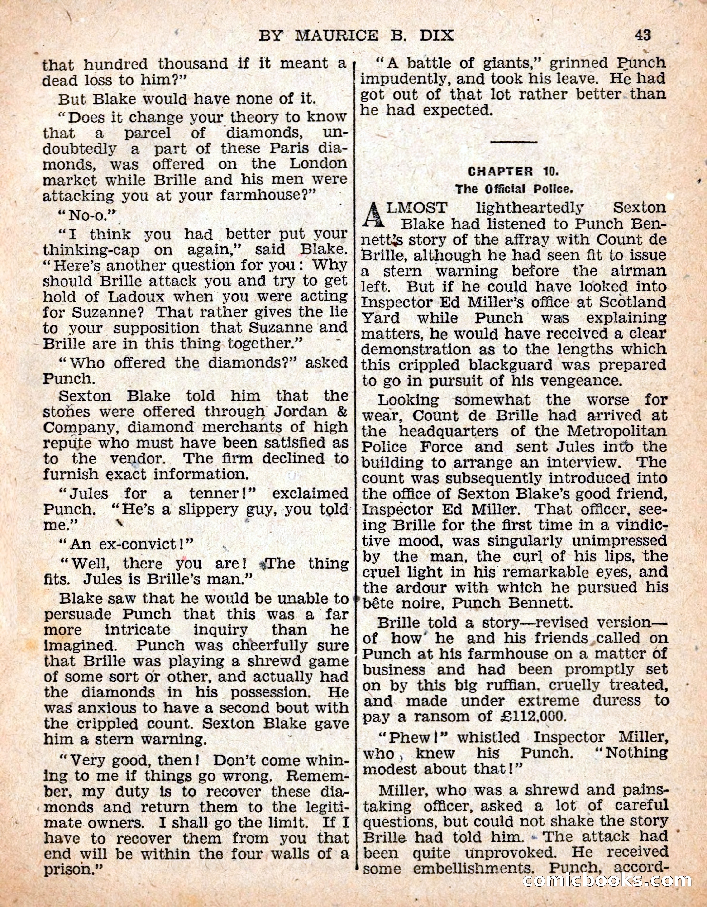 The Sexton Blake Library #54: The Affair of the Smuggled Millions — page 45 of 100