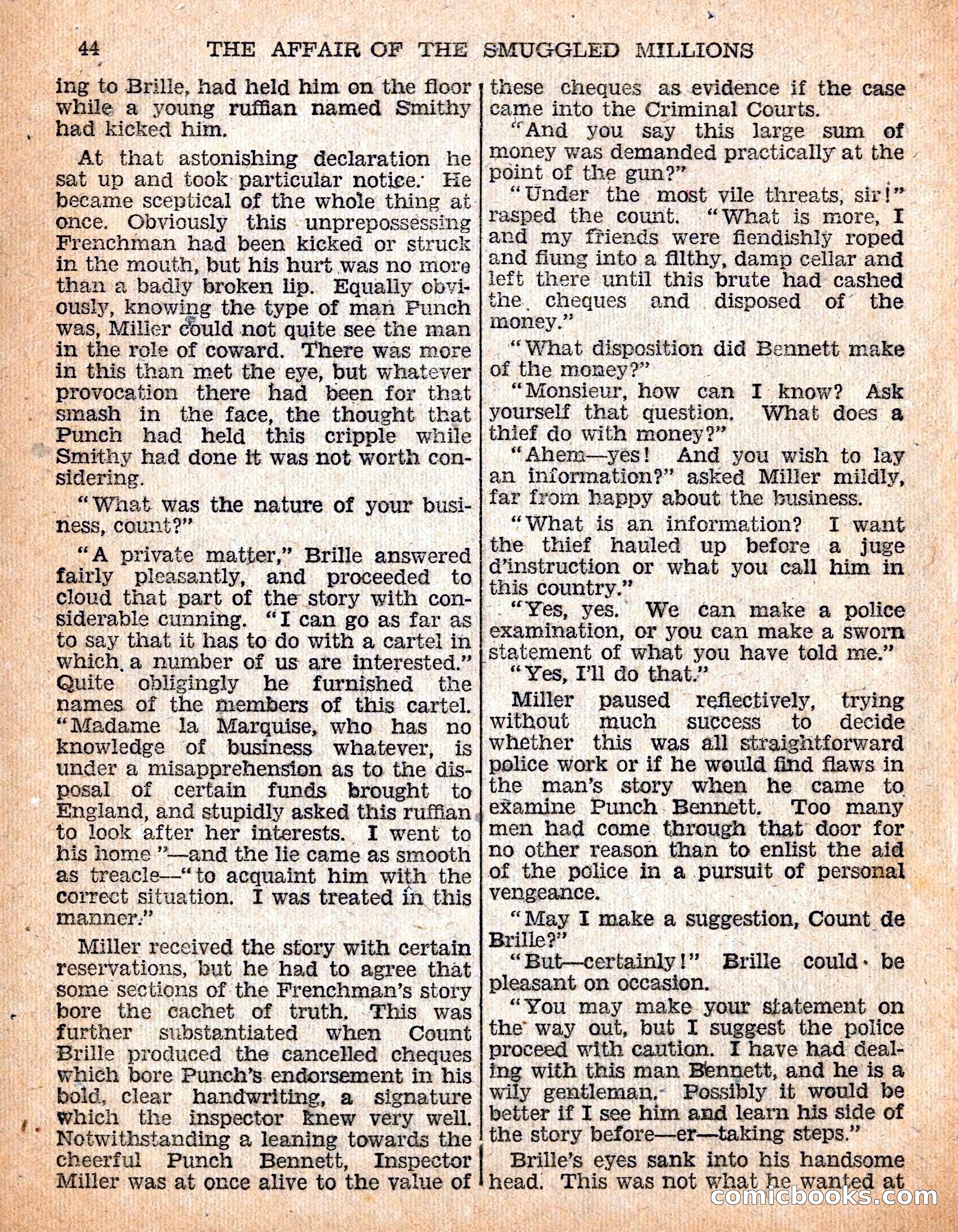 The Sexton Blake Library #54: The Affair of the Smuggled Millions — page 46 of 100