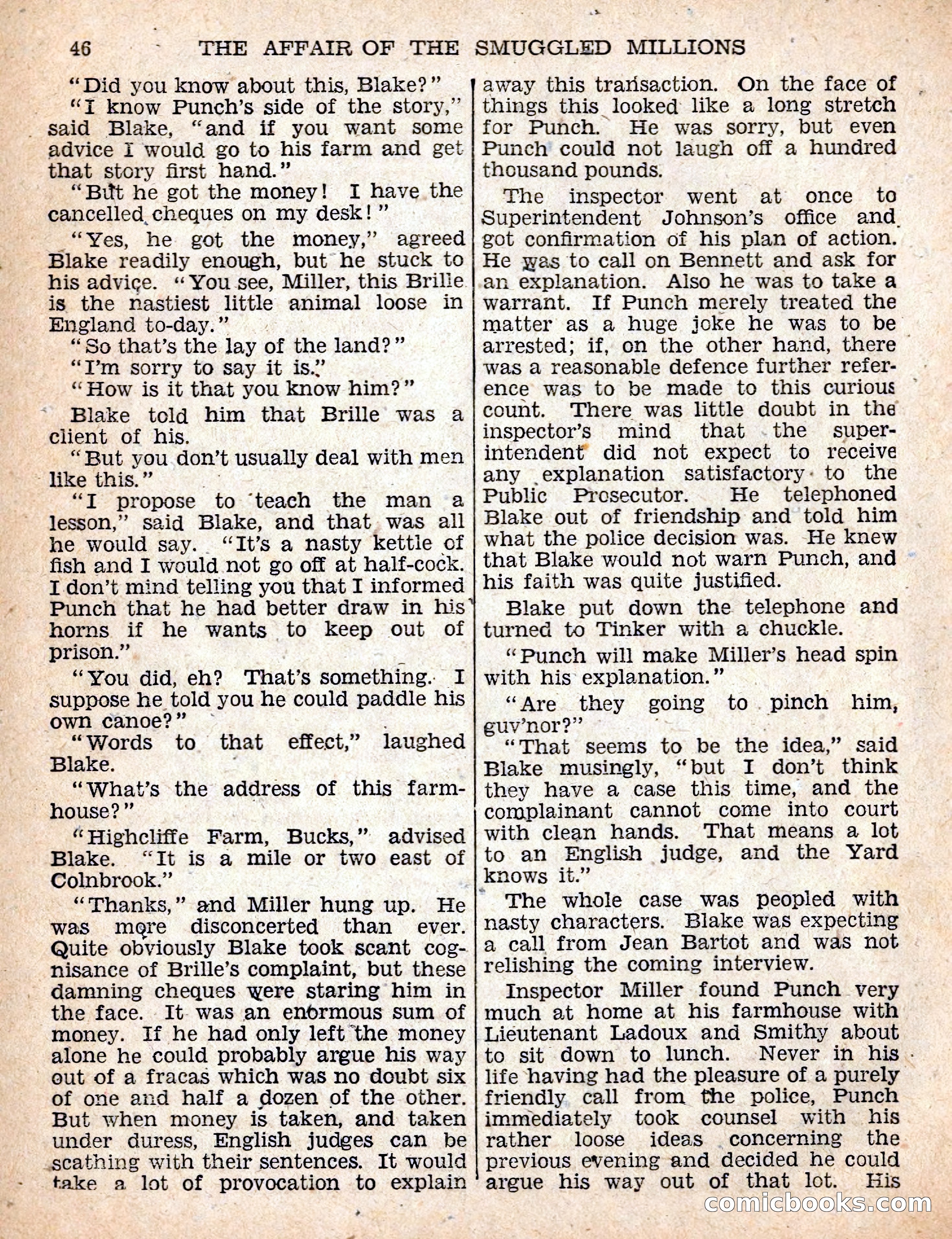 The Sexton Blake Library #54: The Affair of the Smuggled Millions — page 48 of 100