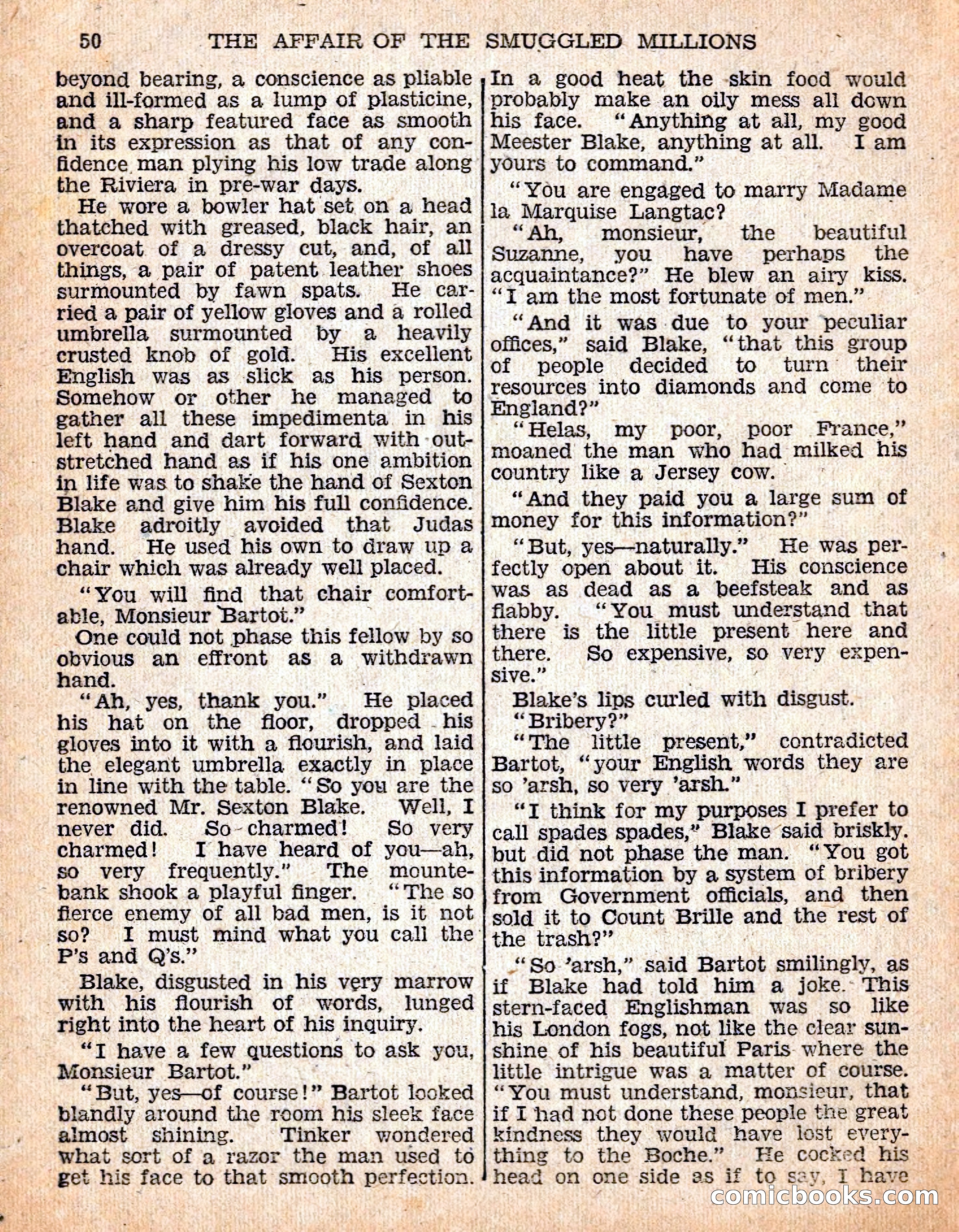 The Sexton Blake Library #54: The Affair of the Smuggled Millions — page 52 of 100