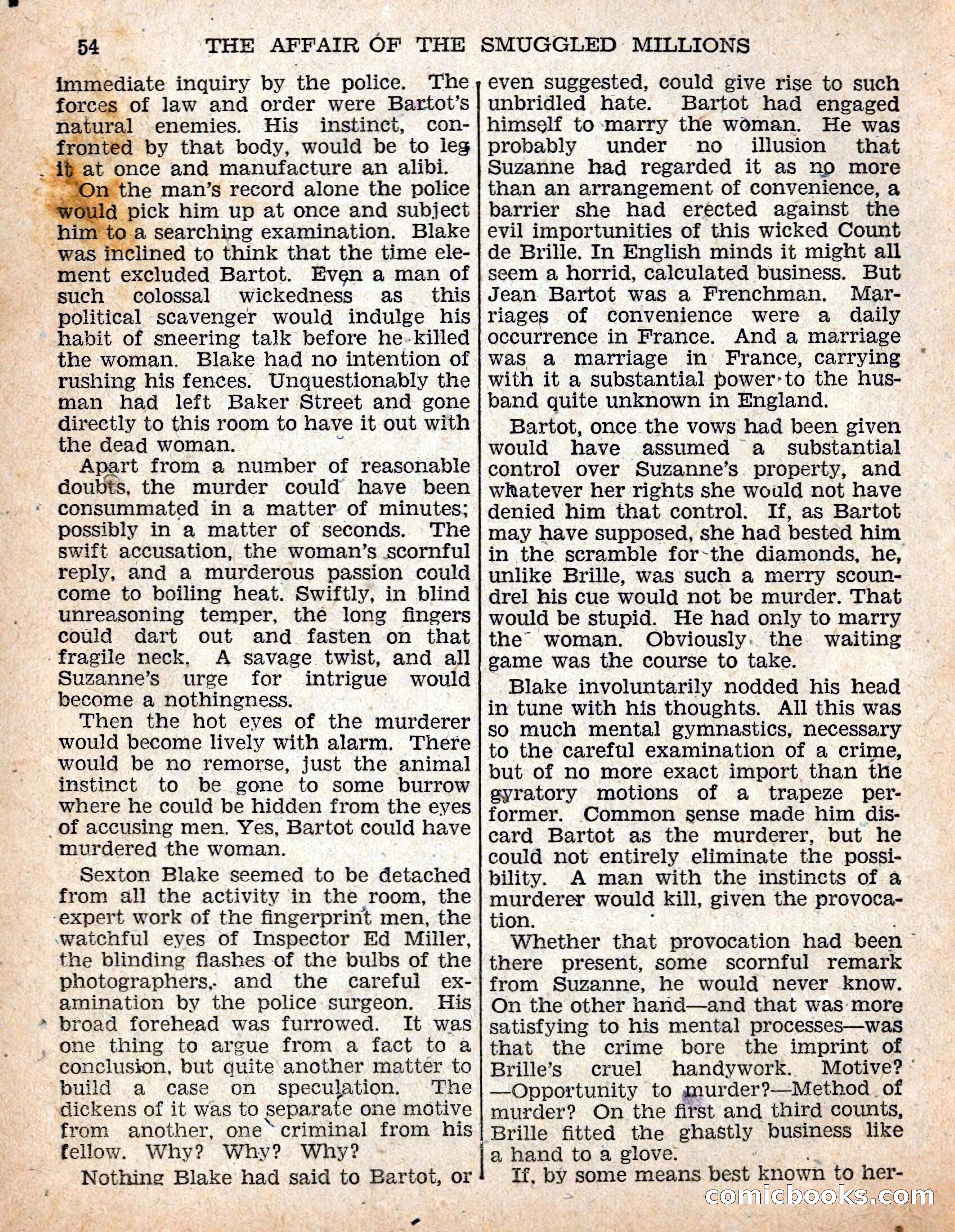The Sexton Blake Library #54: The Affair of the Smuggled Millions — page 56 of 100