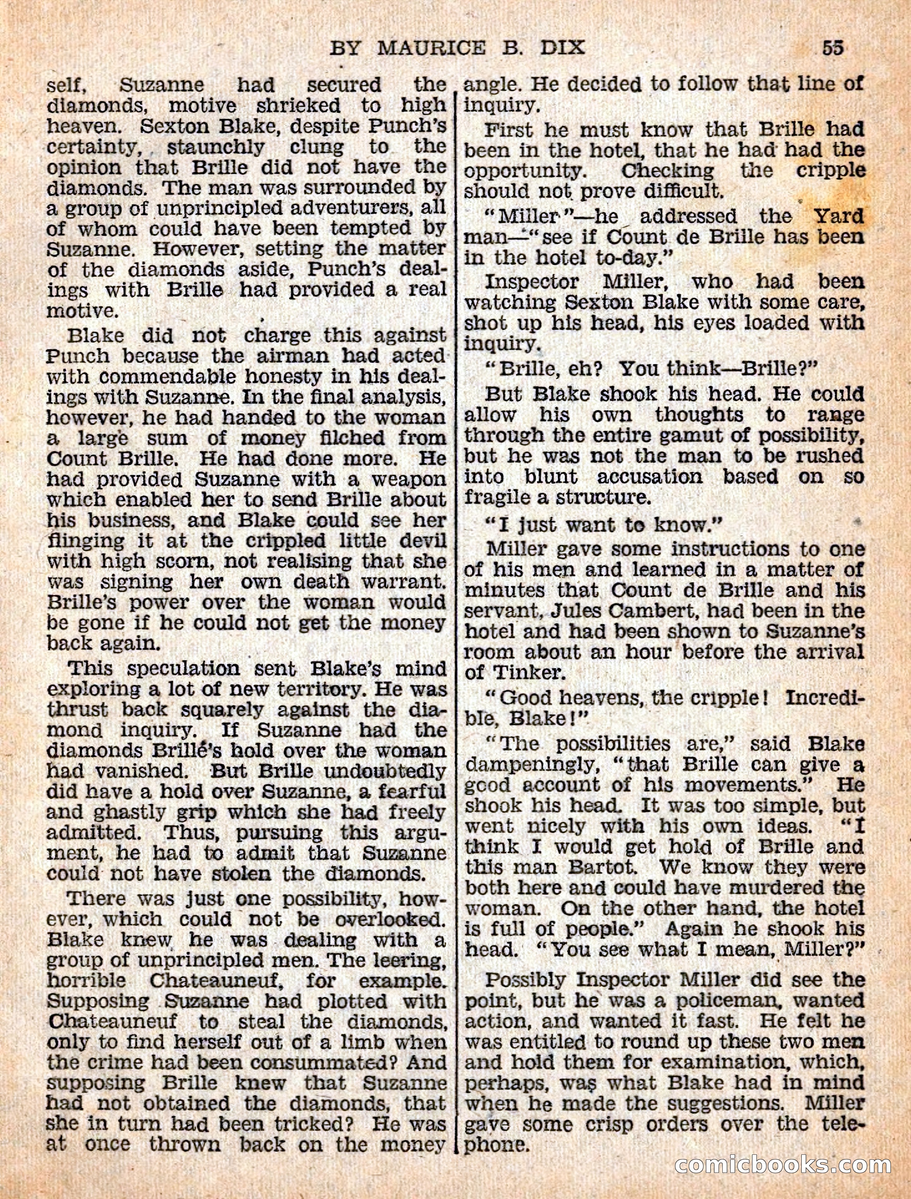 The Sexton Blake Library #54: The Affair of the Smuggled Millions — page 57 of 100